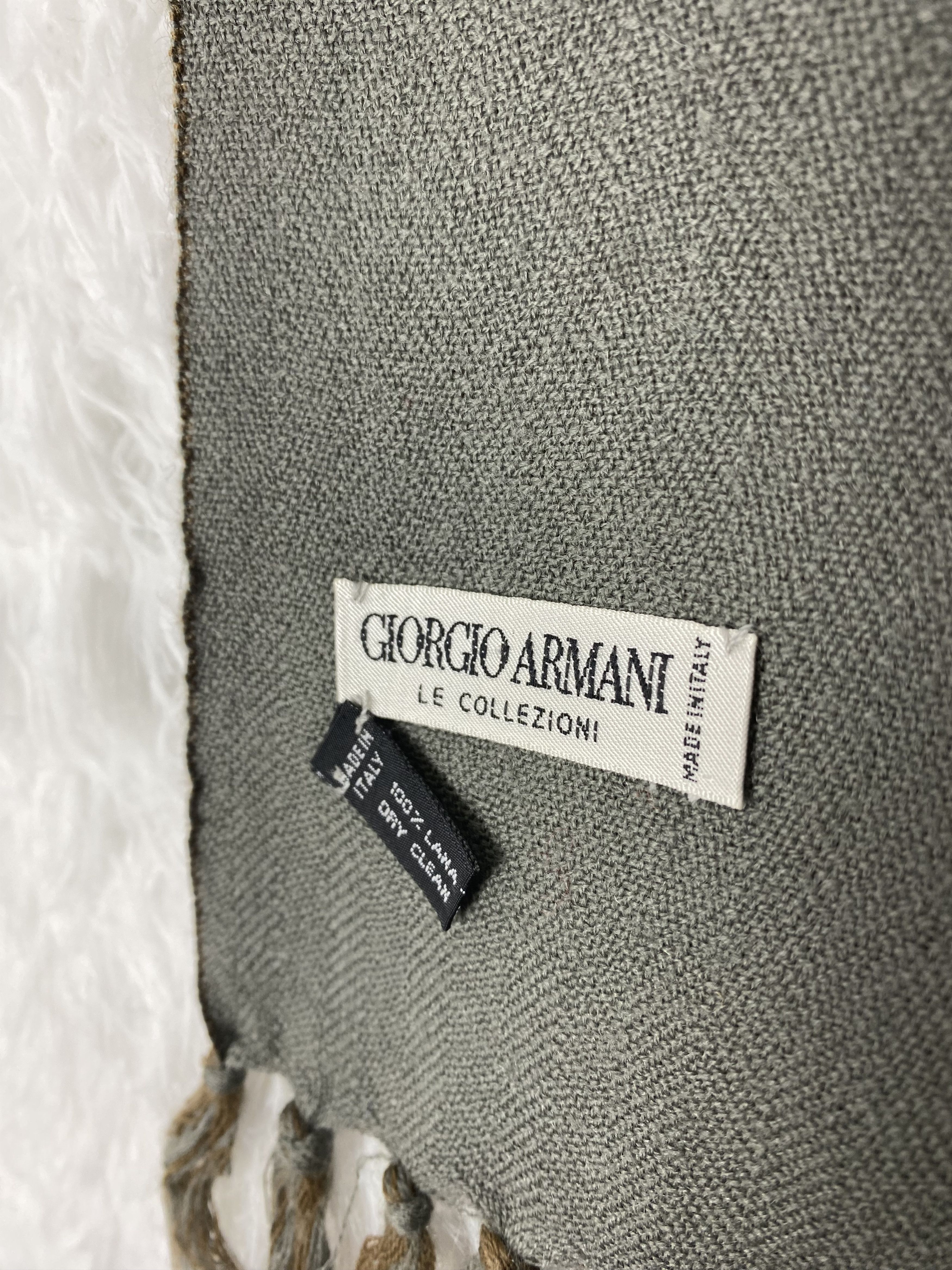 Giorgio Armani Vintage Giorgio Armani Scarf / Muffler Neckwear PM0021 Size 26 - 2 Thumbnail