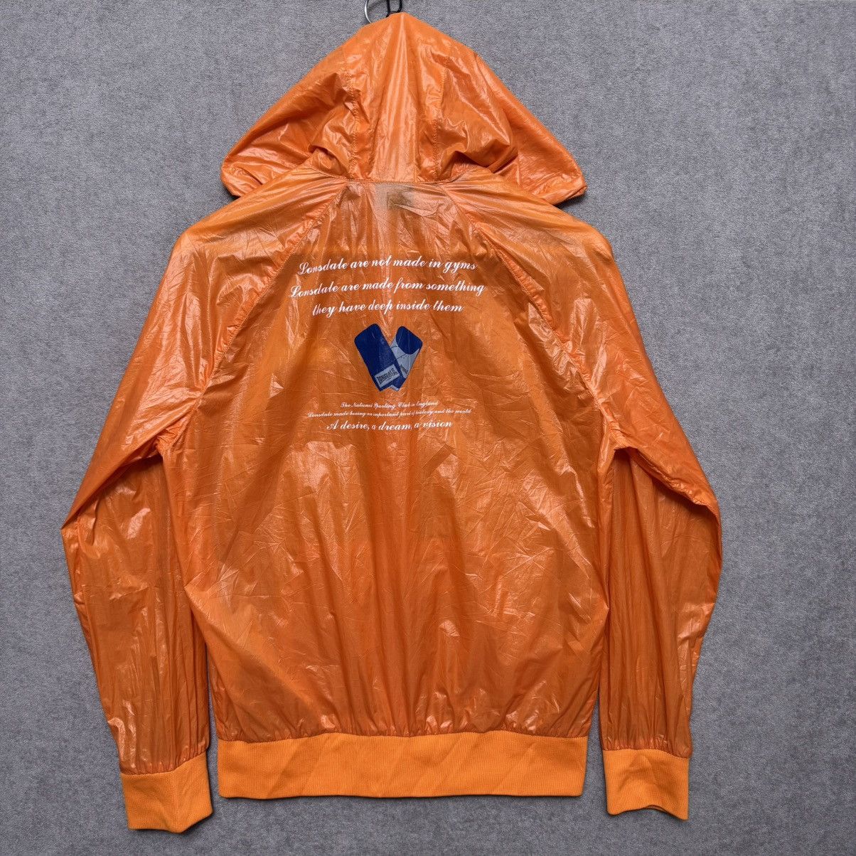 Lonsdale × Vintage Lonsdale Semi Transparent Sheer Windbreaker Hooded Jacket Size US M / EU 48-50 / 2 - 3 Thumbnail