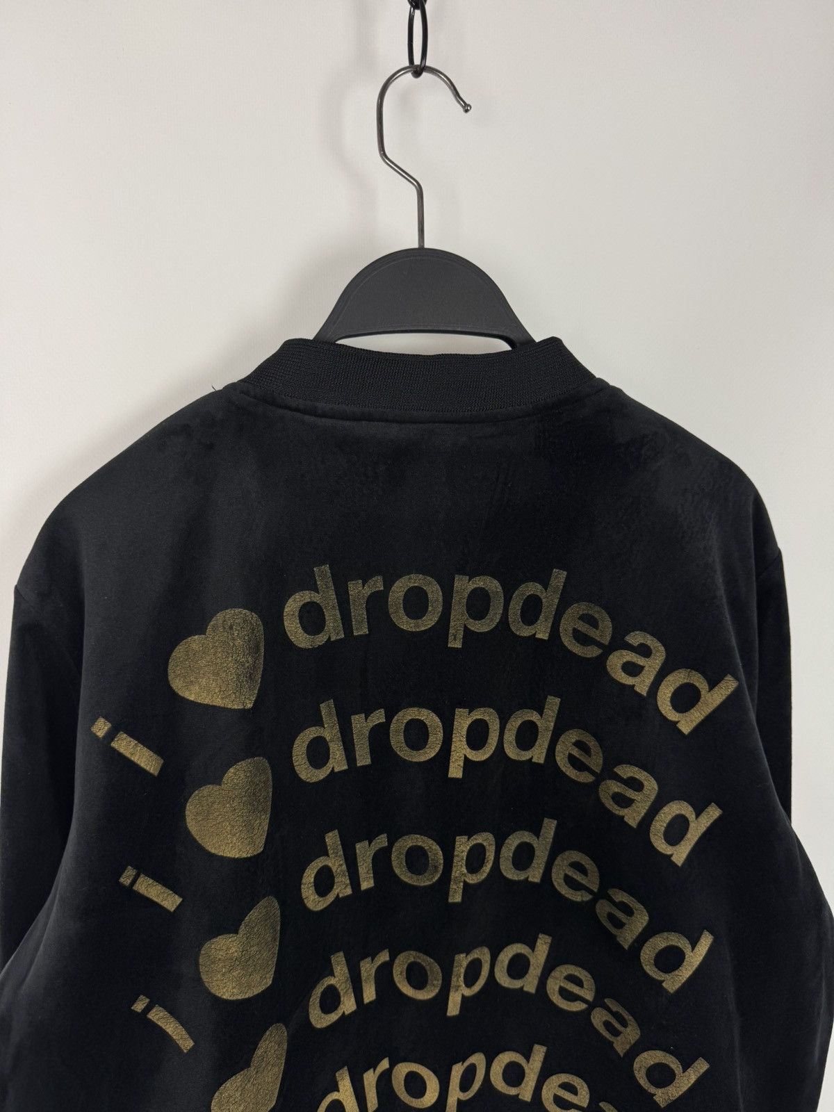Drop Dead Drop Dead “I Love Dropdead” Velour Bomber Women’s Jacket Size L / US 10 / IT 46 - 12 Thumbnail
