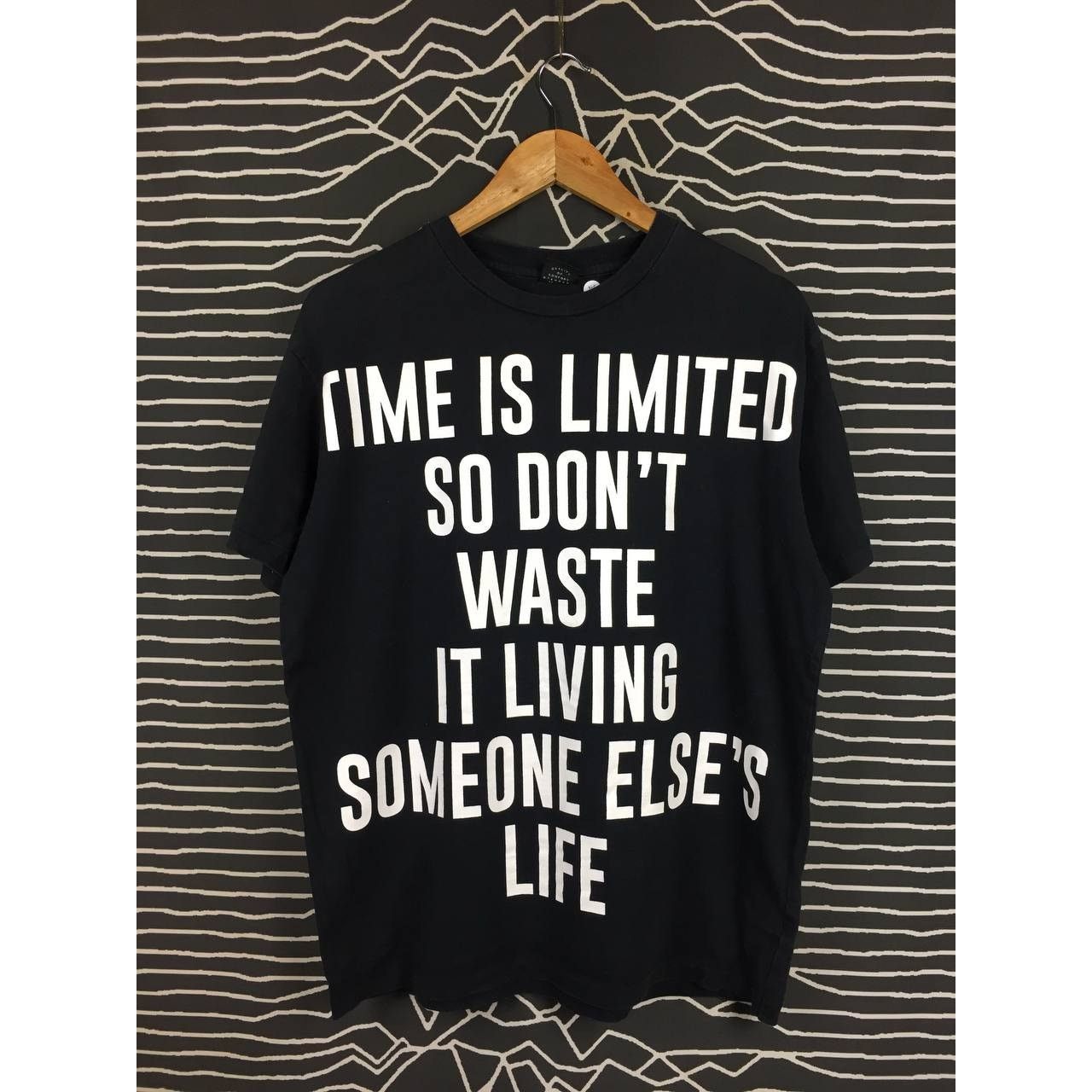 Japanese Brand × Vintage Moussy Japanese Brand Time Is Limited Statement Quote Tee Size US L / EU 52-54 / 3 - 1 Thumbnail