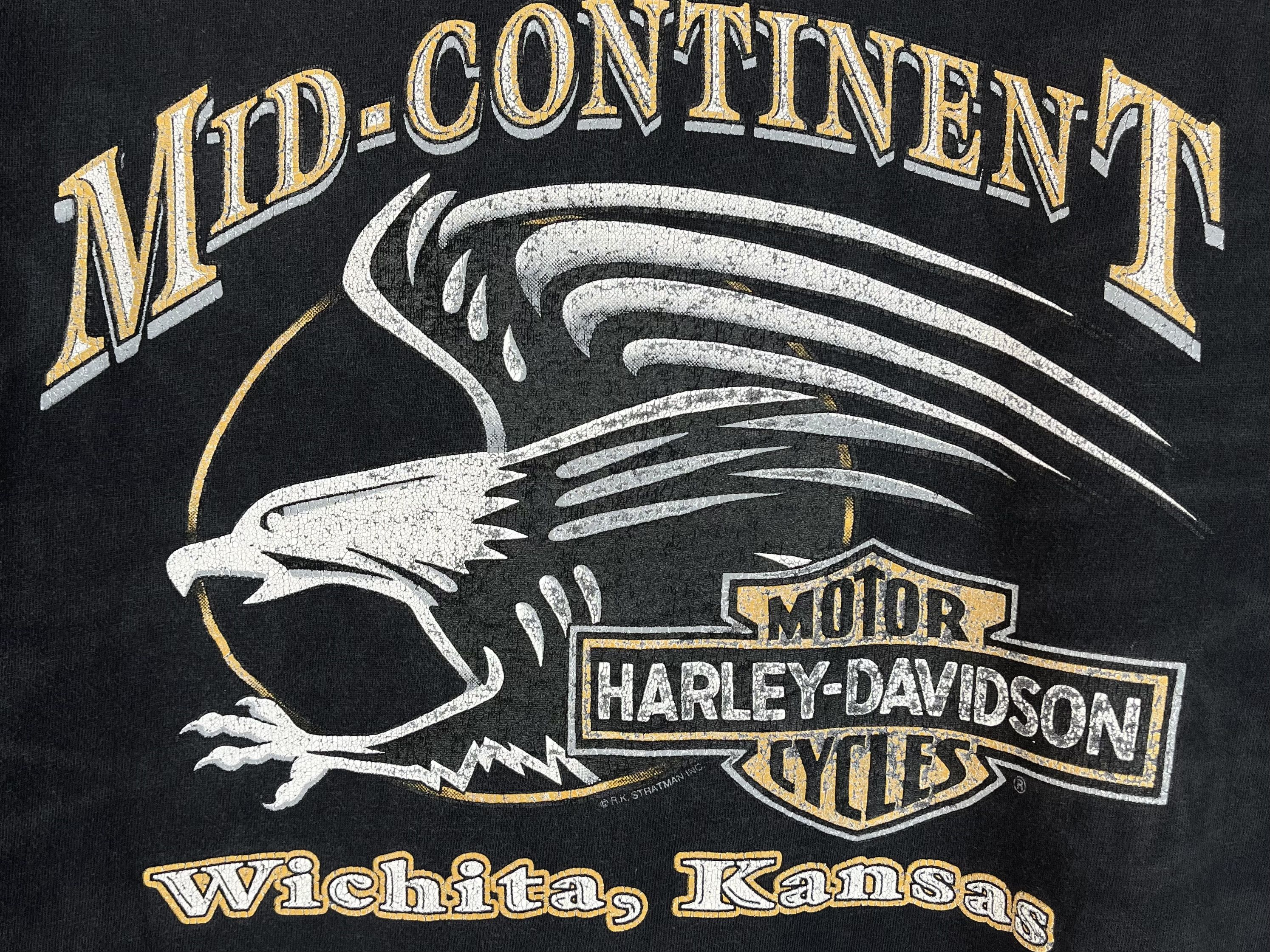 Harley Davidson Vintage Harley Davidson Wings Over America T Shirt 90’s Size US L / EU 52-54 / 3 - 22 Thumbnail