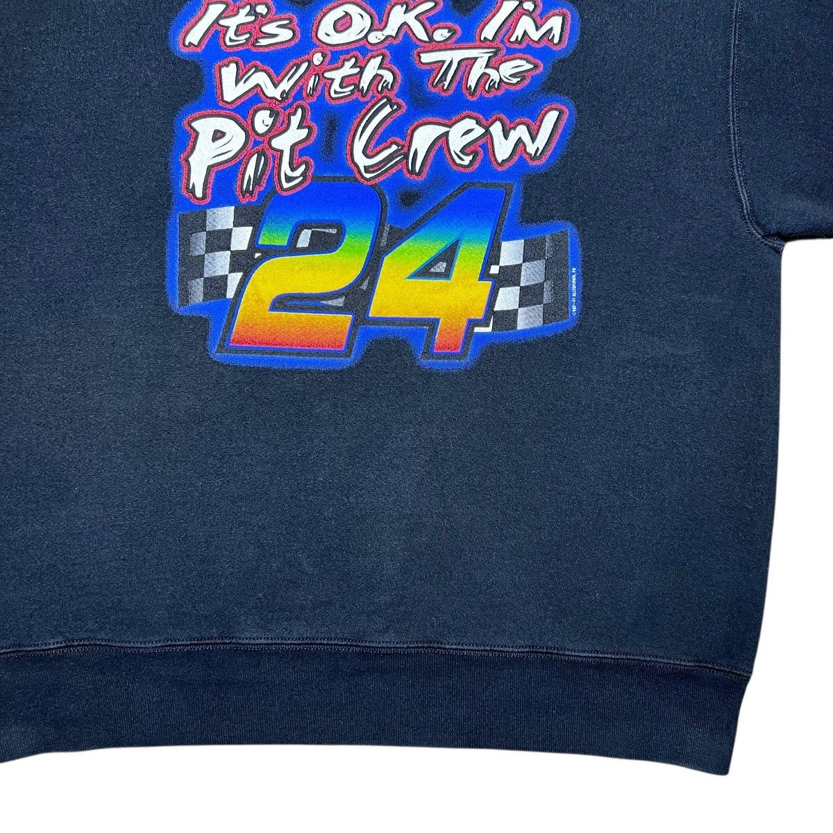 NASCAR 90s NASCAR Jeff Gordon I’m With The Pit Crew Sweatshirt Size US XL / EU 56 / 4 - 6 Thumbnail