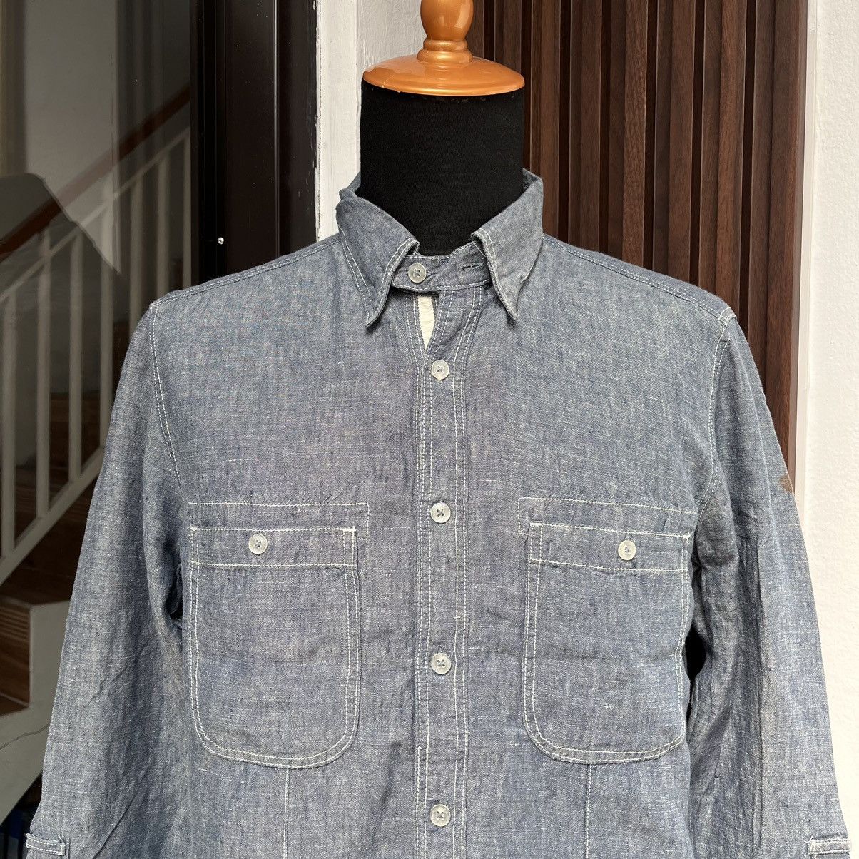 Japanese Brand Chambray J.N.R.D SUPERIOR GARMENT Japan Work Wear Size US M / EU 48-50 / 2 - 3 Thumbnail