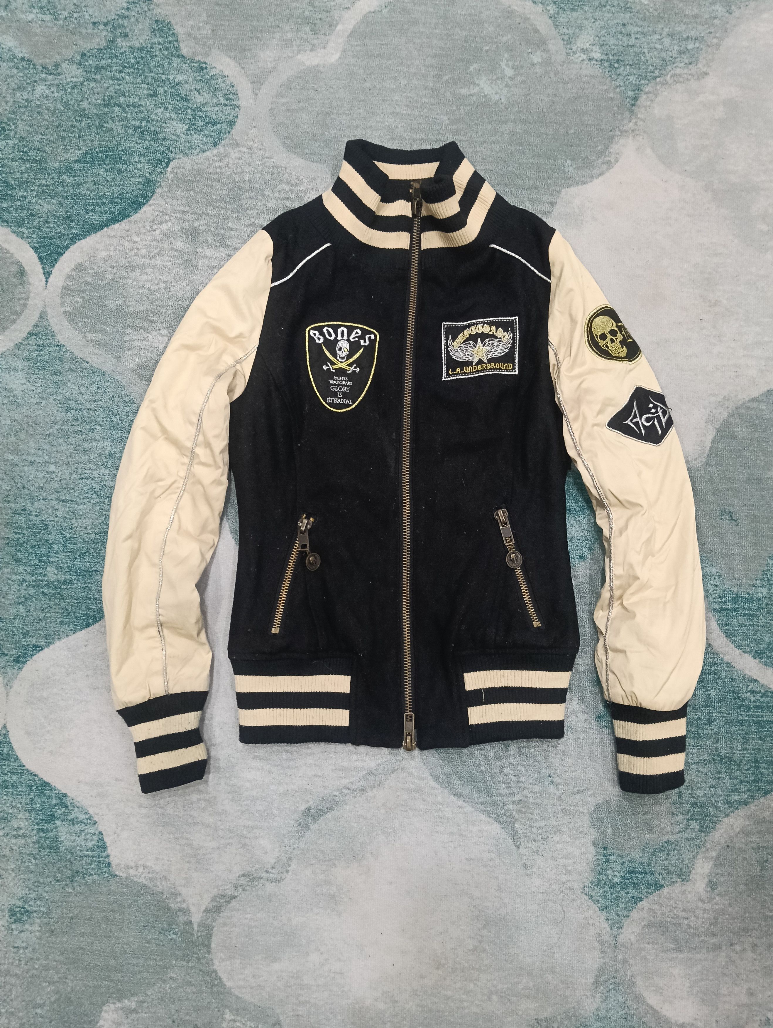 Beauty Beast × Hysteric Glamour × Japanese Brand Vintage d.i.a. Japanese brand varsity embroidery jacket Size S / US 4 / IT 40 - 1 Thumbnail