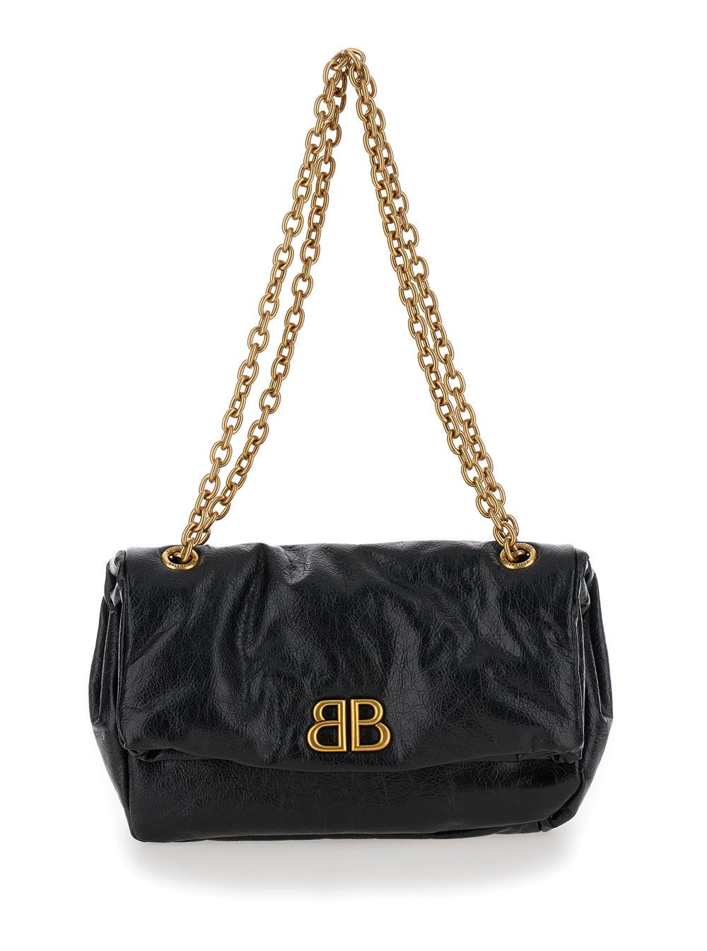 Balenciaga 'Monaco chain' Black Shoulder Bag in Leather Woman Size ONE SIZE - 1 Thumbnail