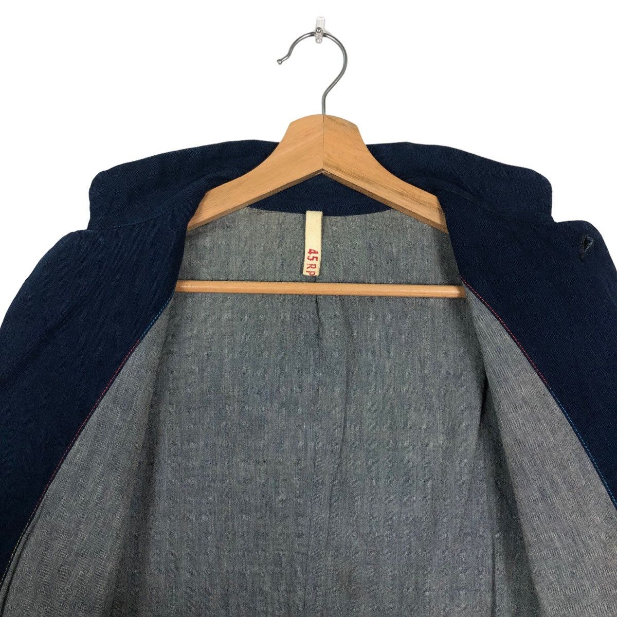 45rpm 🔥Rare Blue Indigo Zipper Jacket 45Rpm Made in Japan Size US M / EU 48-50 / 2 - 10 Thumbnail