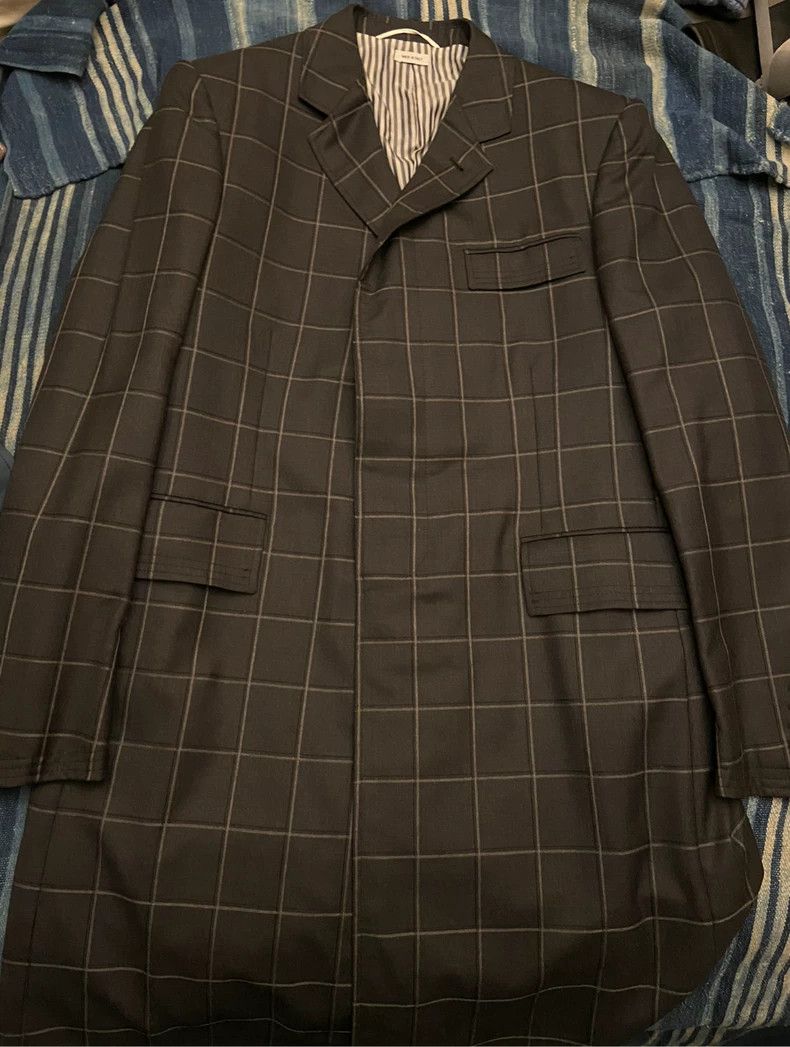 Thom Browne Thom Browne size4 A plaid overcoat Size US XL / EU 56 / 4 - 1 Thumbnail