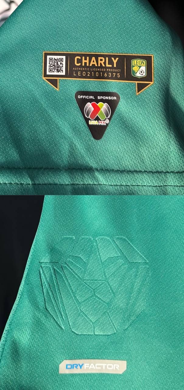 Other CHARLY Leon FC Home Stadium 2021-22 Jersey t shirt Green Size US M / EU 48-50 / 2 - 7 Thumbnail