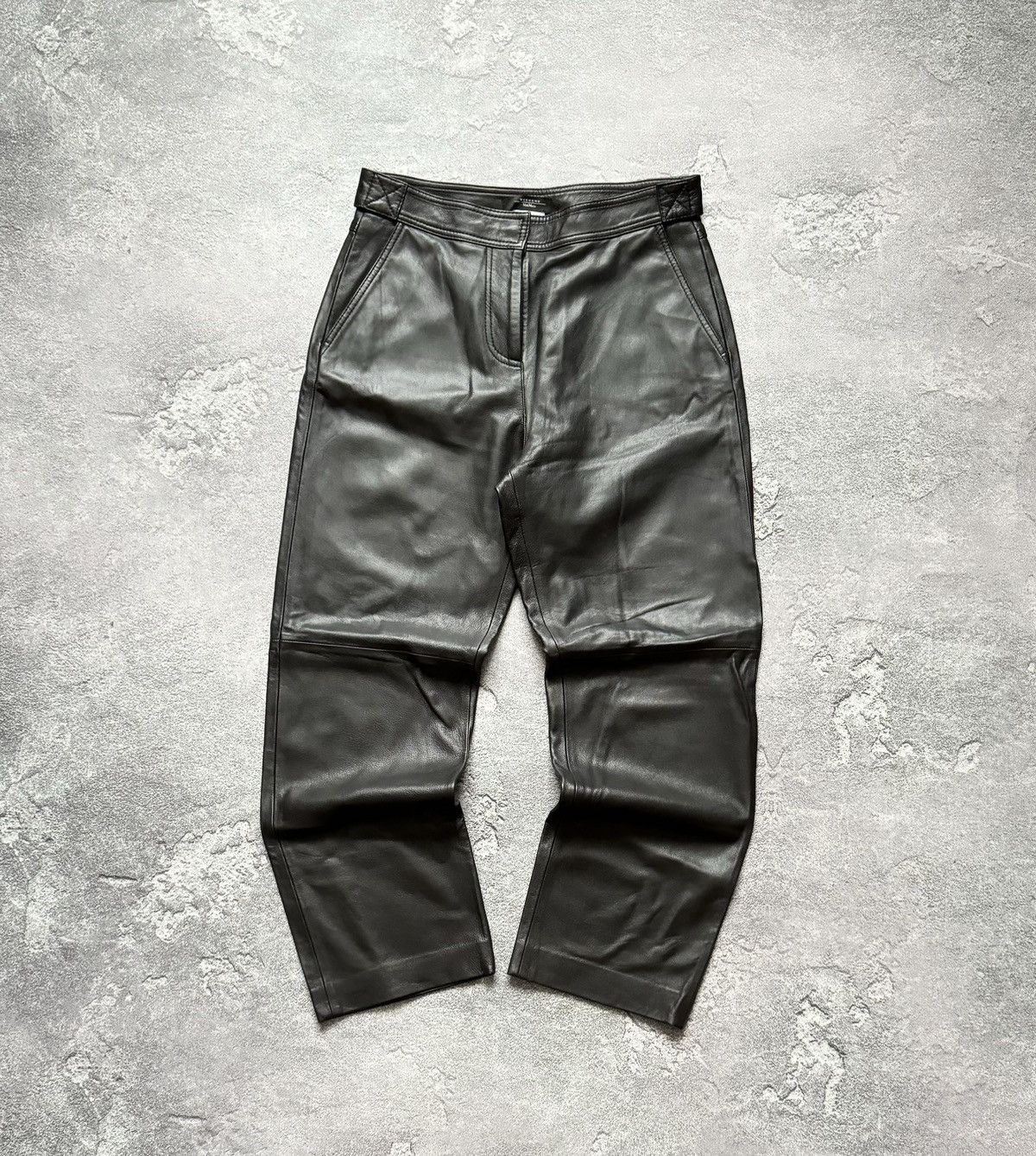 Weekend Max Mara USA6/FB38/GB8 leather pant trouser chino