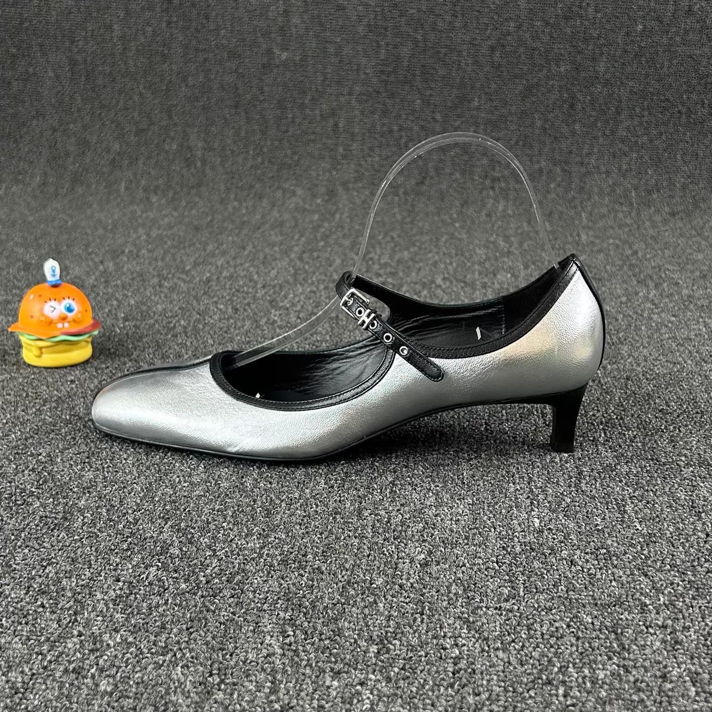 Hermes HERMES Silver Mary Jane Shoes Size 40 Size US 9.5 / IT 39.5 - 3 Thumbnail