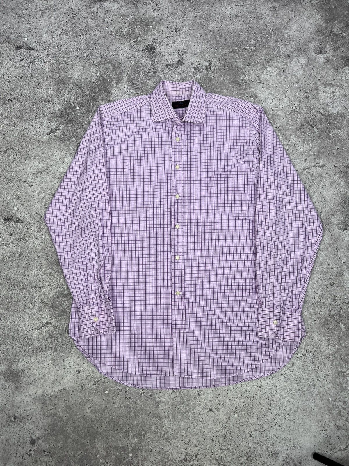Etro ETRO Milano Check Shirt Button Up Long Sleeve Size US L / EU 52-54 / 3 - 1 Thumbnail