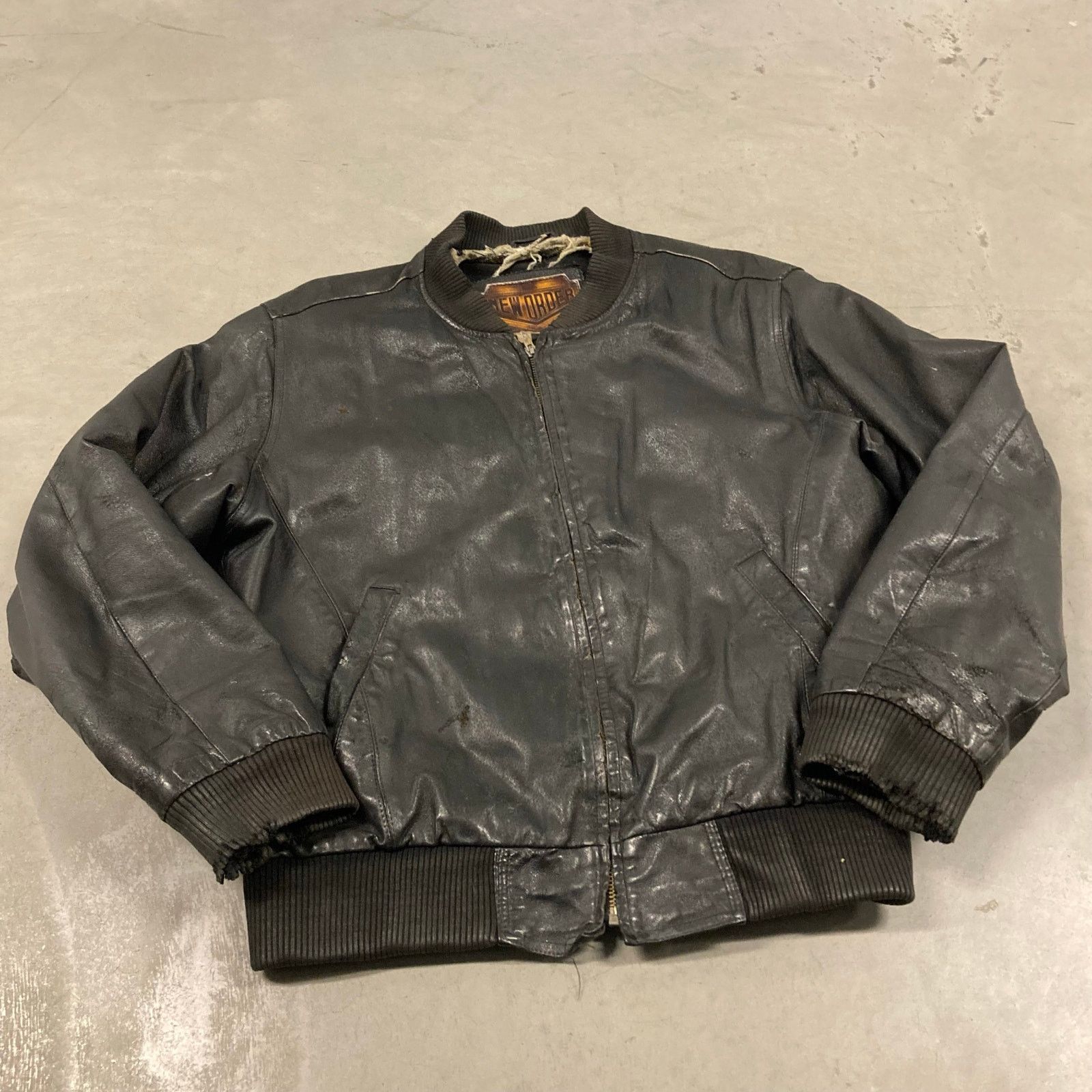 Vintage vintage 90s talon zipper leather jacket Size US L / EU 52-54 / 3 - 1 Thumbnail