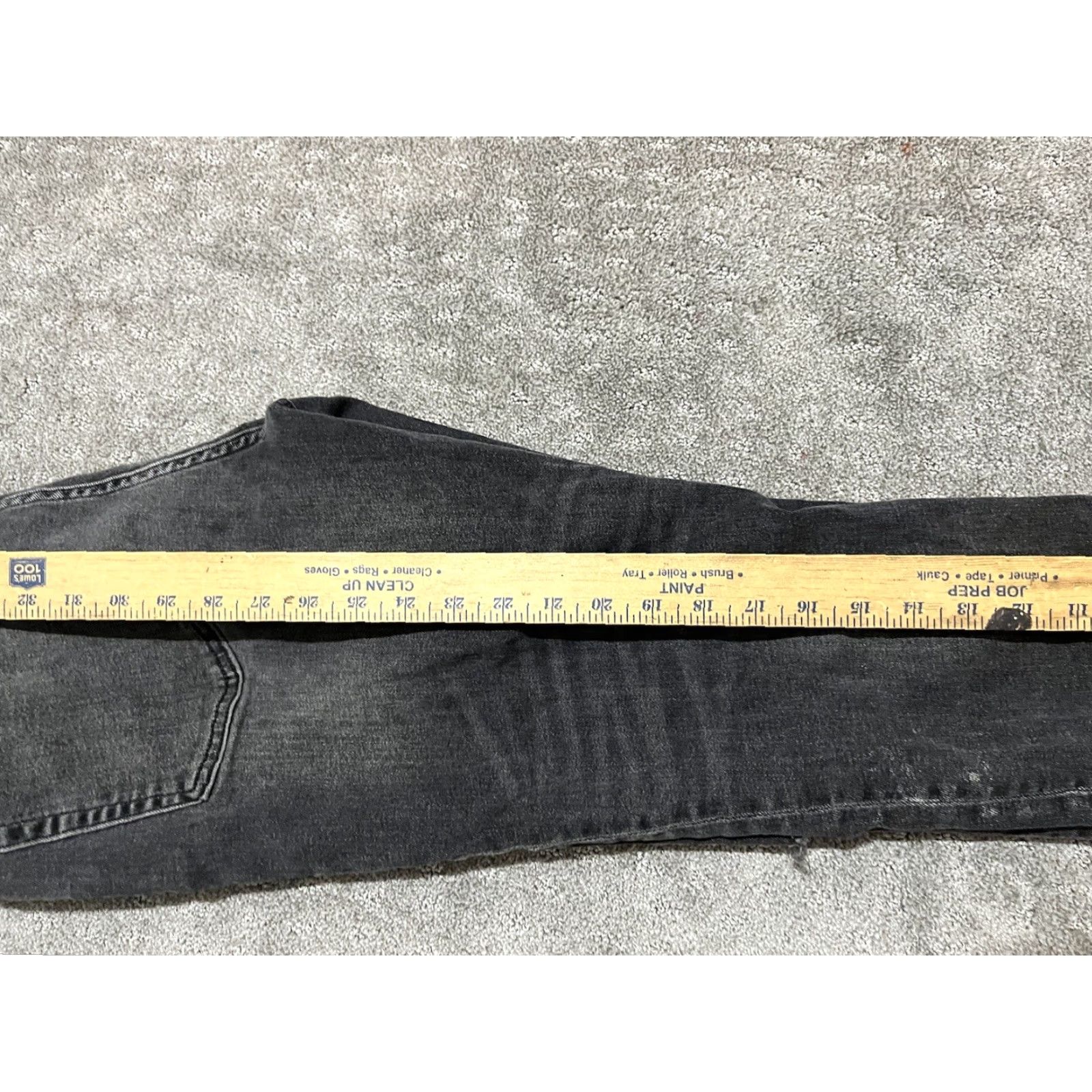 Tommy Hilfiger Tommy Hilfiger Skinny Jeans 12 Black Wash Distressed Raw Hem Stretch Women's Denim Jeans Modern Classic Womens Size 34" / US 12 / IT 48 - 8 Thumbnail