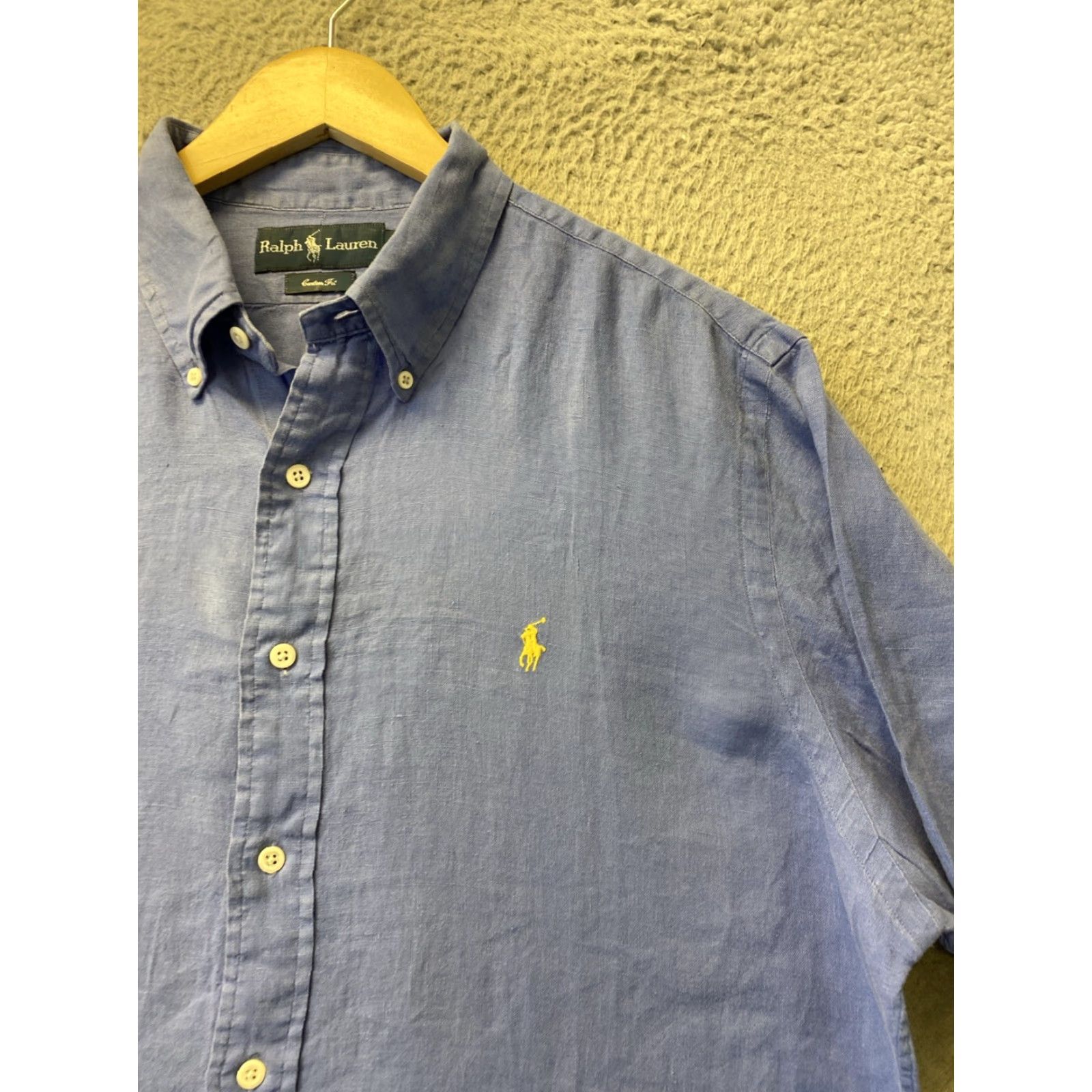 Polo Ralph Lauren Vintage Polo Ralph Lauren Men’s Classic Fit Linen Long Sleeve Shirt Blue Size XL Size US XL / EU 56 / 4 - 2 Thumbnail