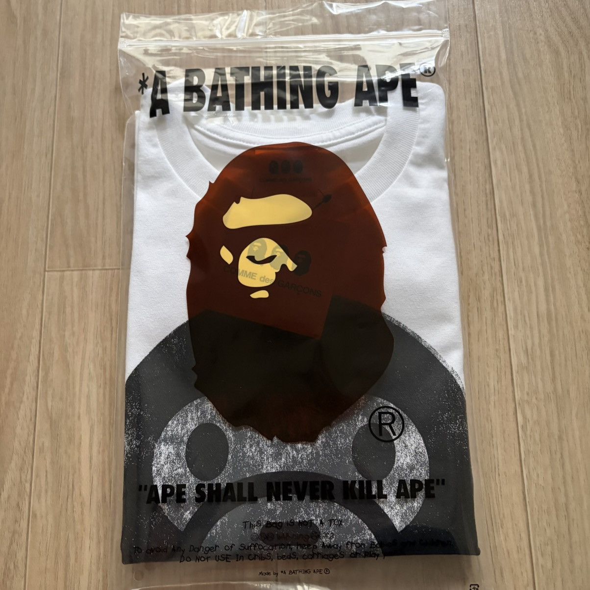 Bape × Comme des Garcons BAPE COMME des GARCONS BIG BABY MILO TEE Size US L / EU 52-54 / 3 - 4 Thumbnail