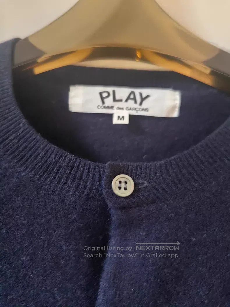Comme des Garcons Comme Des Garcons Navy Blue Wool Cardigan Size M / US 6-8 / IT 42-44 - 3 Thumbnail