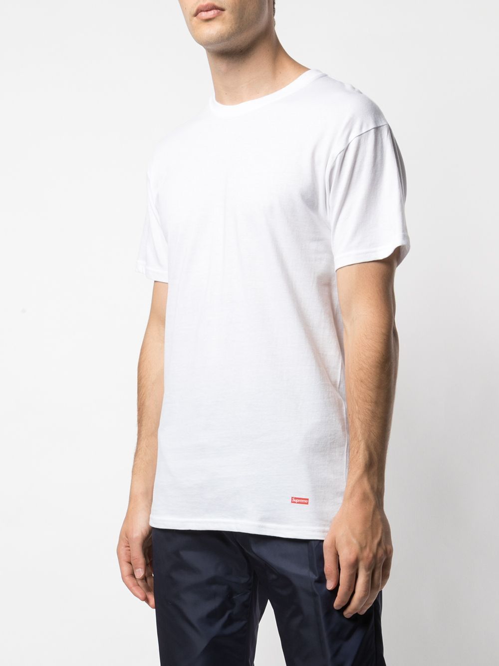Hanes × Supreme Supreme Hanes Tagless Tees Size XL 3-Pack White T-Shirt Size US XL / EU 56 / 4 - 1 Thumbnail