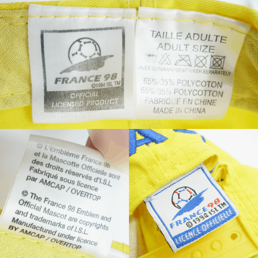 Vintage 1998 France Brasil Logo Cap Size ONE SIZE - 7 Thumbnail