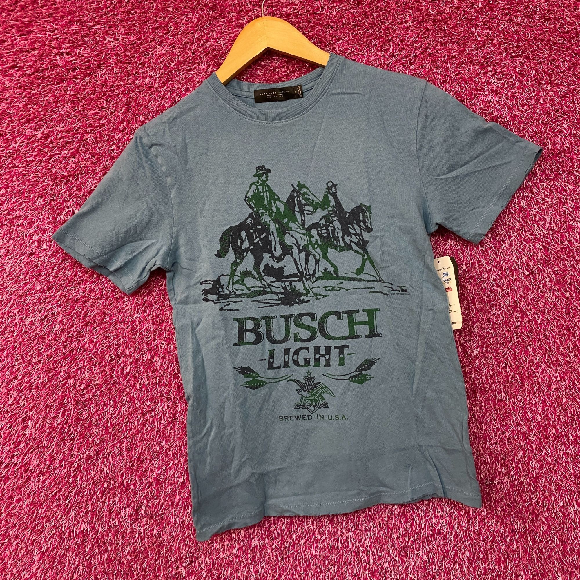 Junk Food Junk Food Clothing Busch Light Vintage-Style T-Shirt XS Size US XS / EU 42 / 0 - 1 Thumbnail