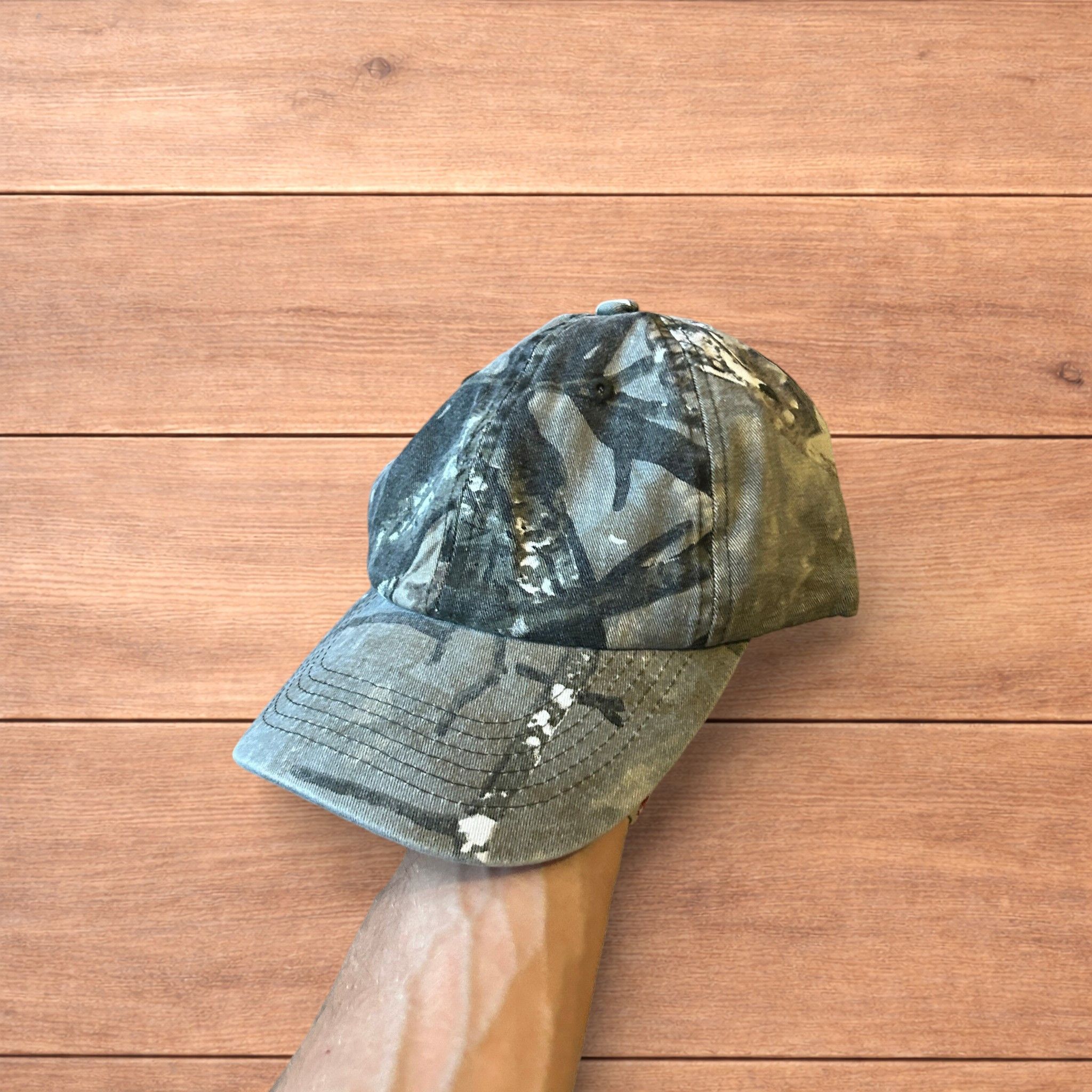 Japanese Brand Vintage style Camo military cap hat in grey colourway. Size ONE SIZE - 3 Thumbnail
