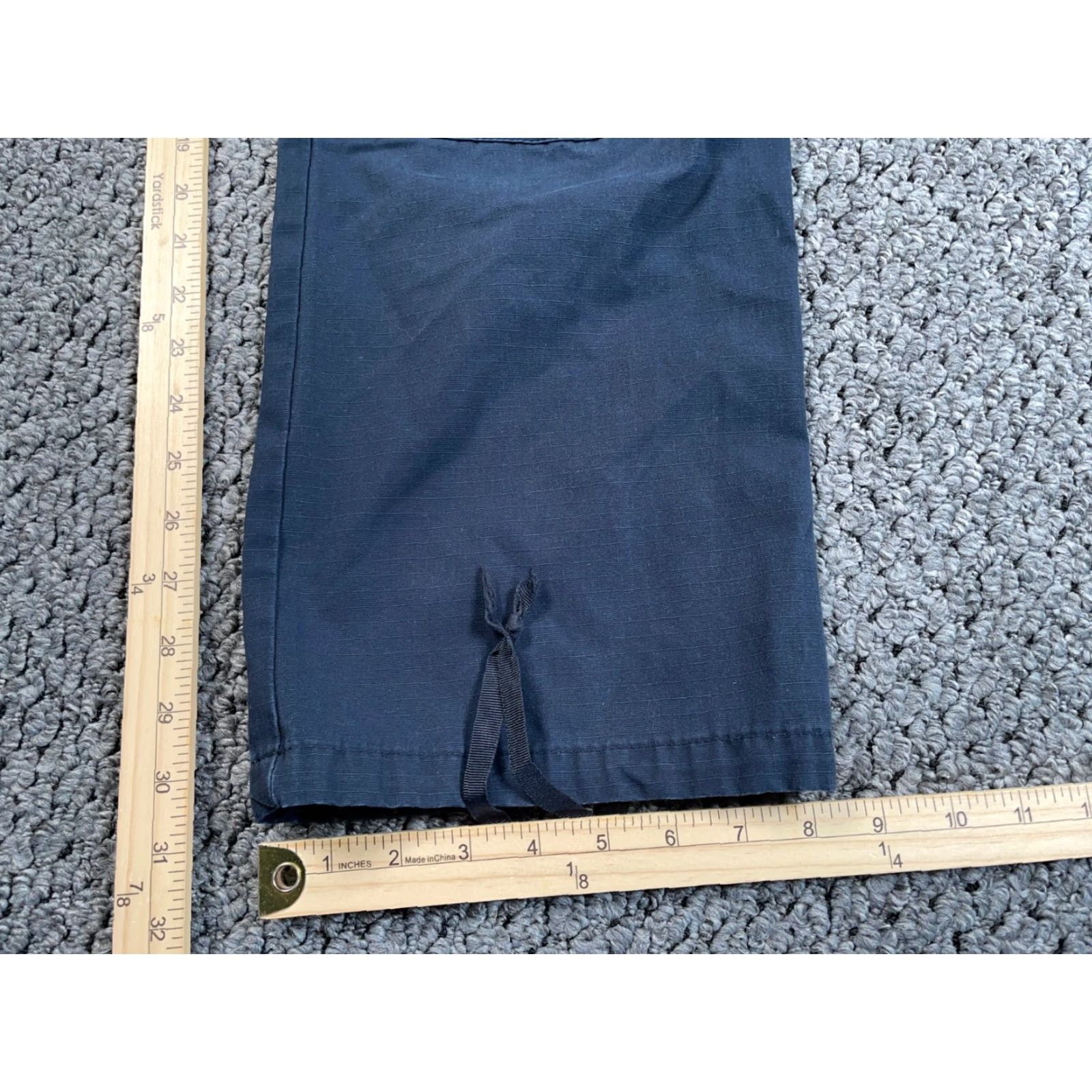 Vintage Military Tactical Pants Women's 10 (31 x 30.5) Dark Blue Ripstop Fabric Size 32" / US 10 / IT 46 - 6 Thumbnail