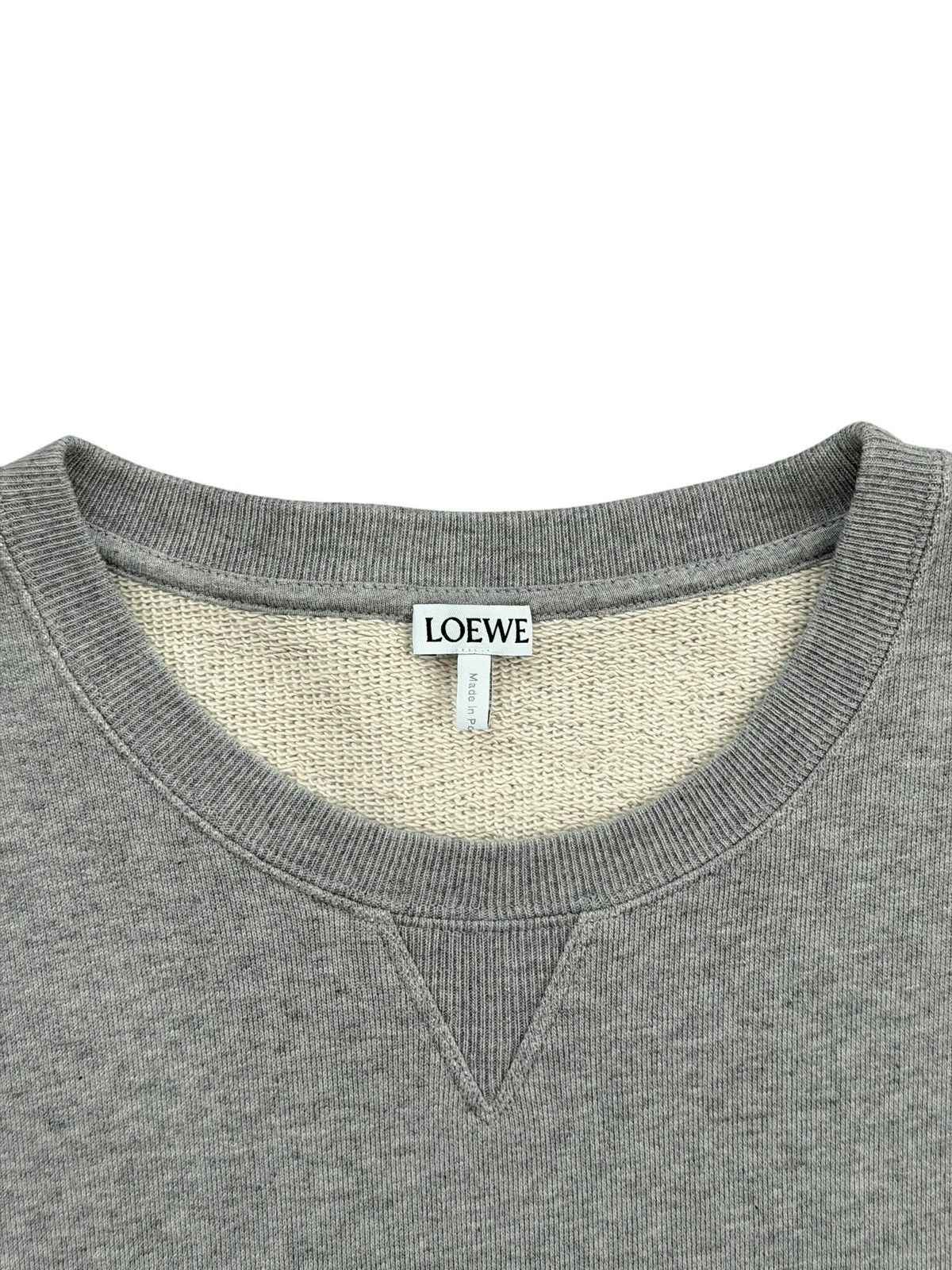 Loewe Loewe Grey Blue Embroidered Logo Crewneck Size US XL / EU 56 / 4 - 4 Thumbnail