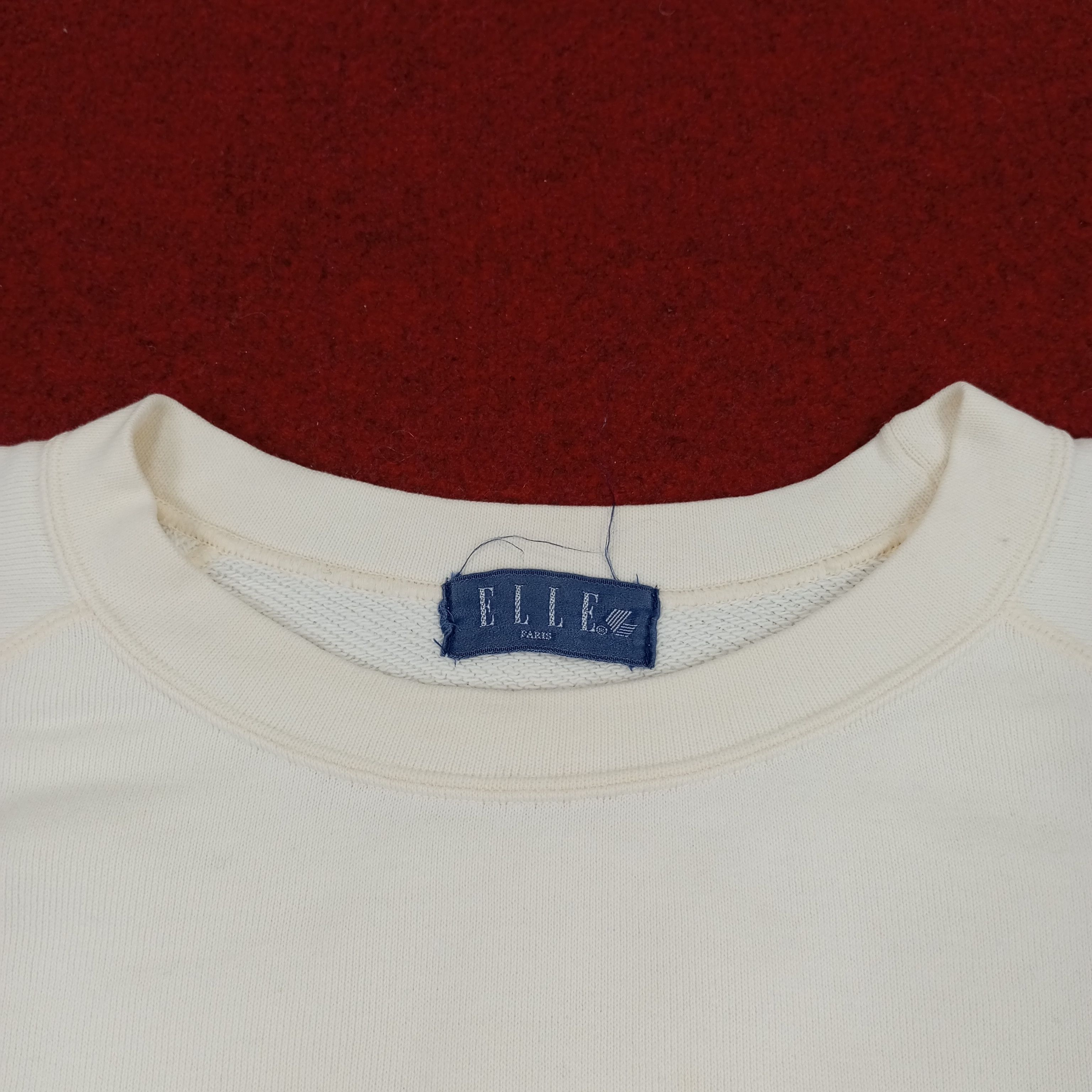 Vintage Elle Paris Center Spellout Design Sweatshirt Size US L / EU 52-54 / 3 - 7 Thumbnail