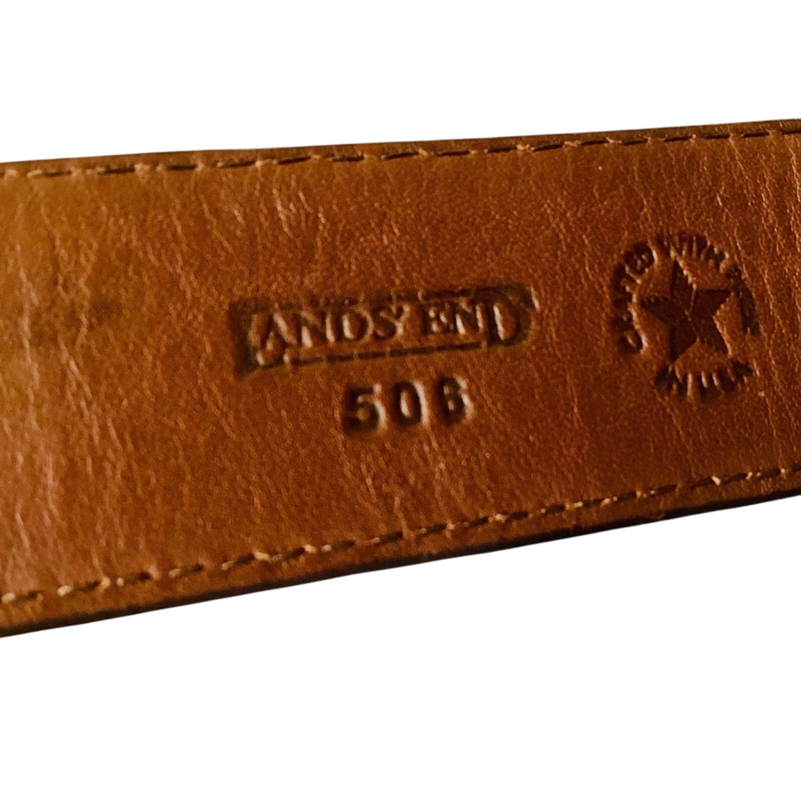 Lands' End Land’s End Leather Belt Size 40 - 6 Thumbnail