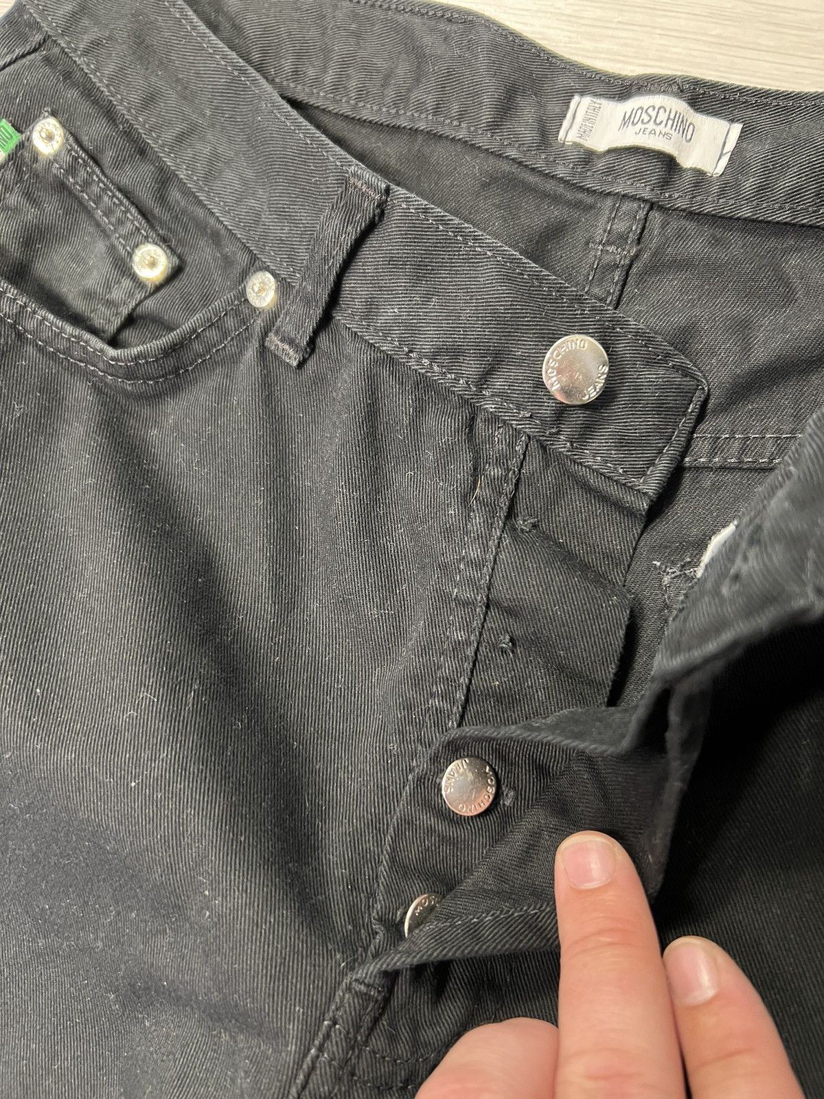 Moschino × Vintage Vintage Moschino Jeans Black Denim Pants Size US 31 - 9 Thumbnail