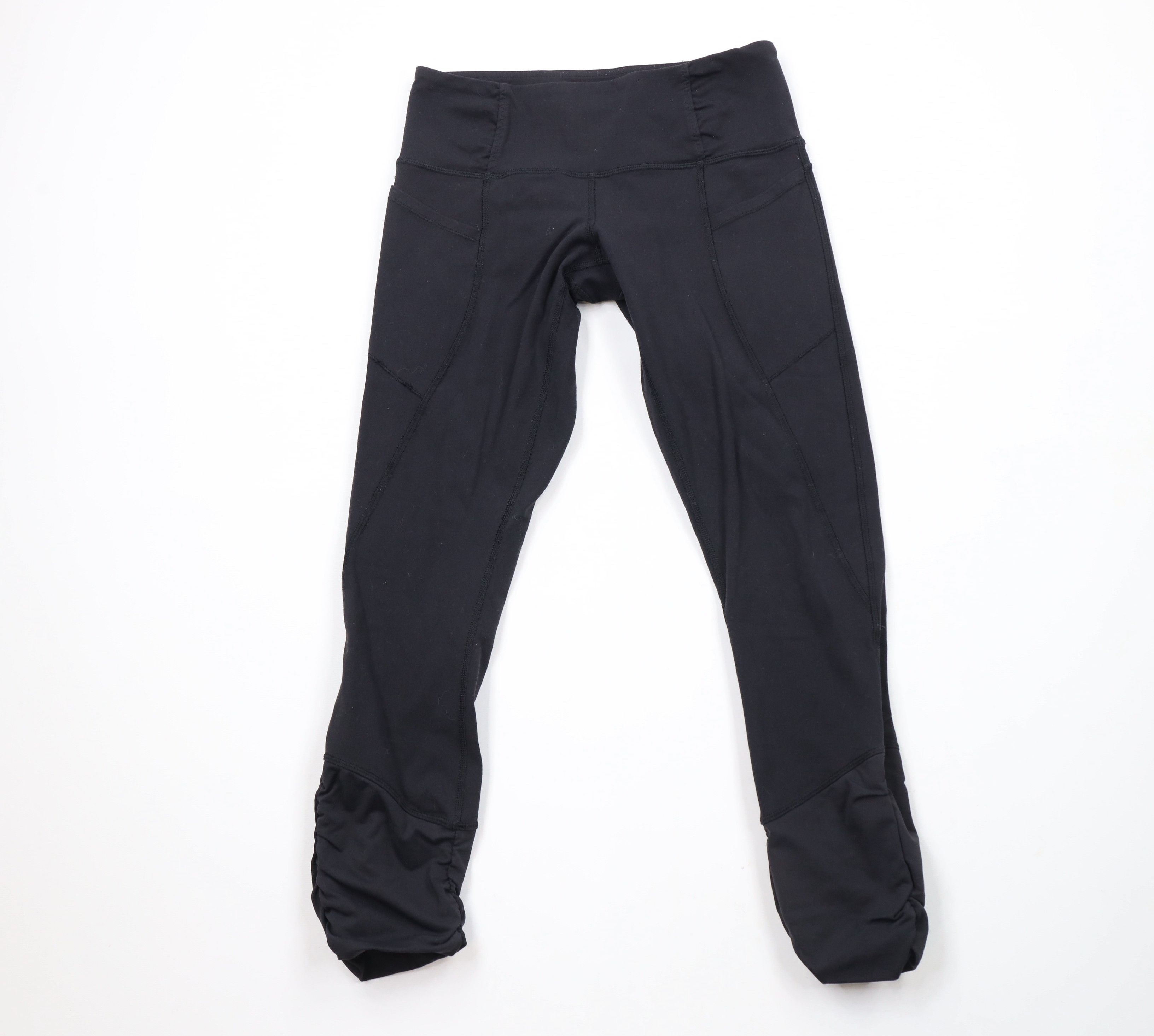 Lululemon × Vintage Lululemon Cropped Speed Training Tights Yoga Pants Black Size 27" / US 4 / IT 40 - 1 Thumbnail