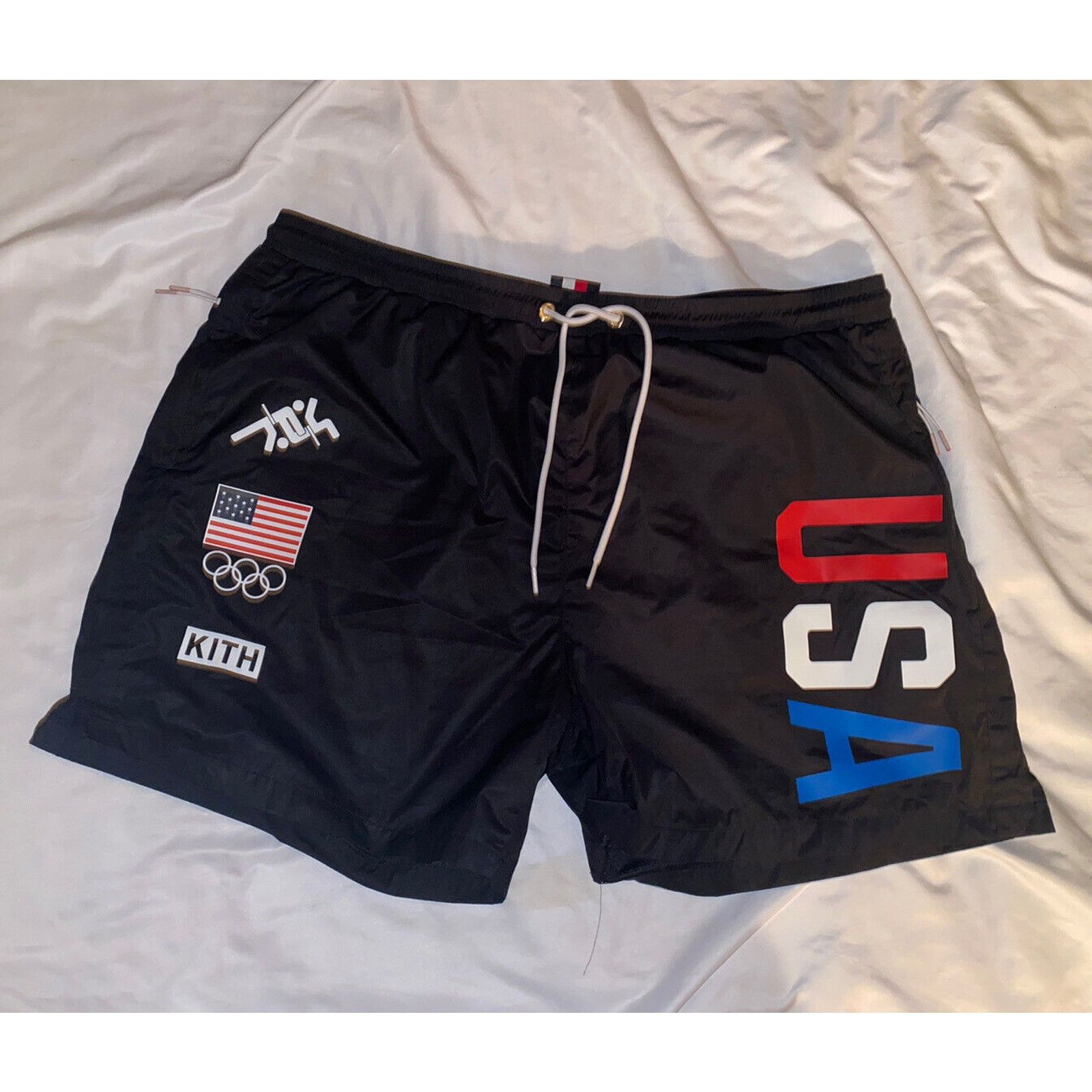 Kith Kith For Team USA Ring Swim Shorts Voyage Black Size 2XL XXL Size US 42 / EU 58 - 4 Thumbnail