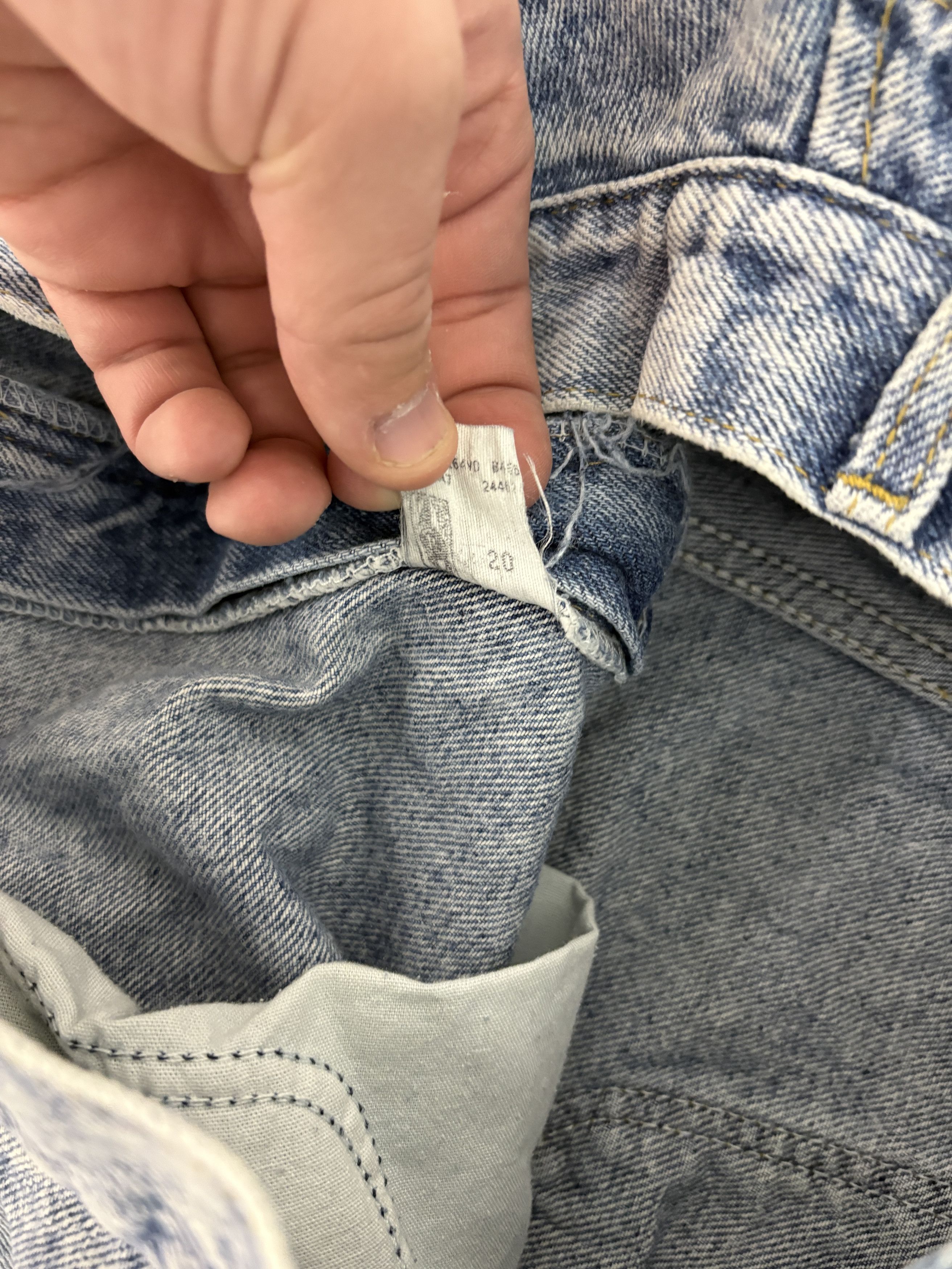 Lee × Vintage Lee Branded Straight Leg Vintage Light Blue Jeans Size US 34 / EU 50 - 5 Thumbnail