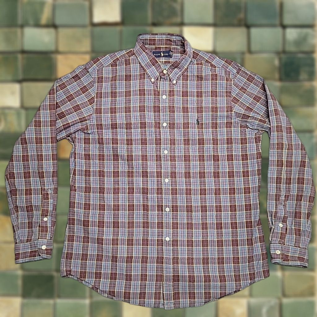 Ralph Lauren Ralph Lauren Shirt Mens XL Multicolor Plaid Cotton Button Down Classic Preppy Size US XL / EU 56 / 4 - 1 Thumbnail