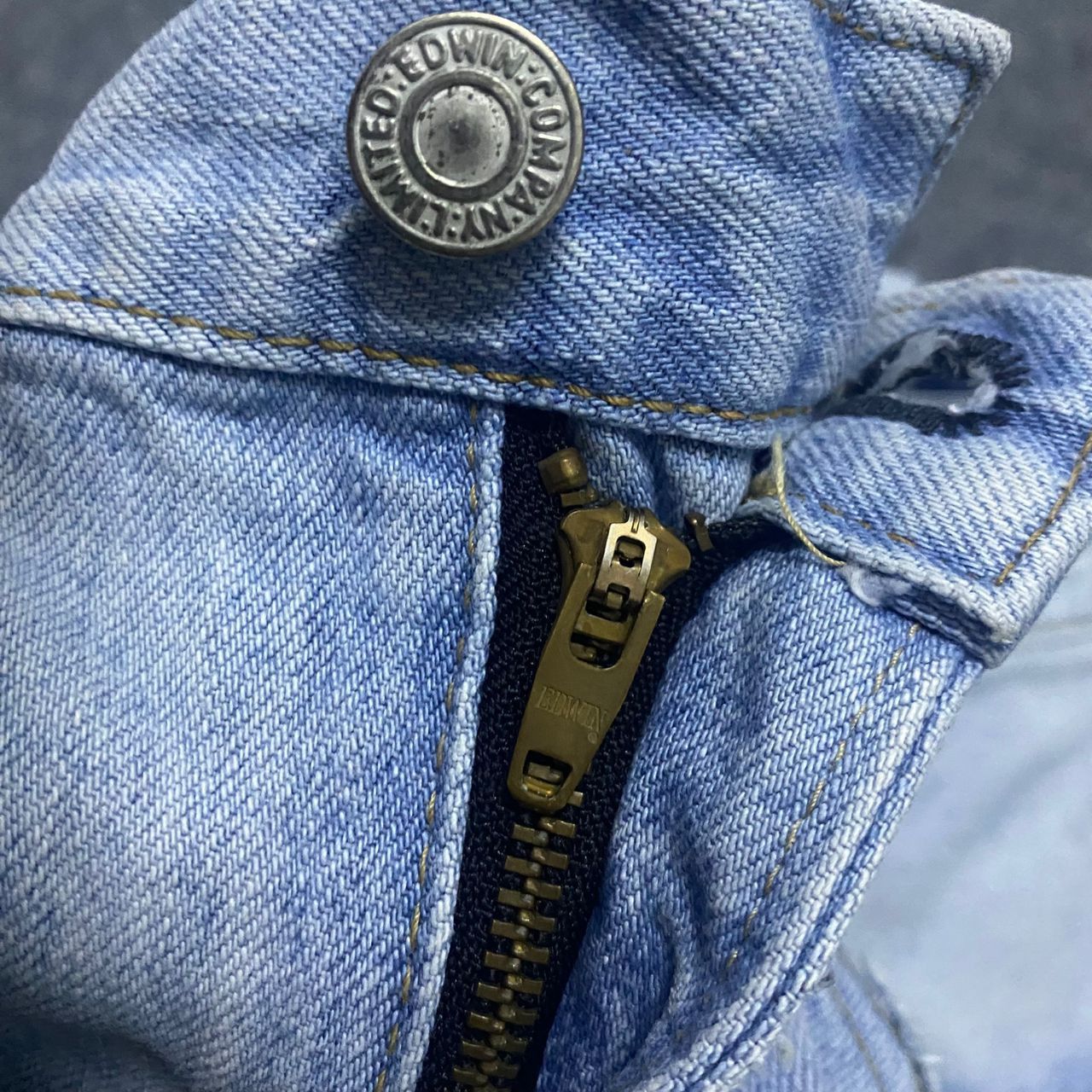 If Six Was Nine 💥Best Offer💥Edwin 503 TP Patchwork Distressed Denim Size US 31 - 18 Thumbnail