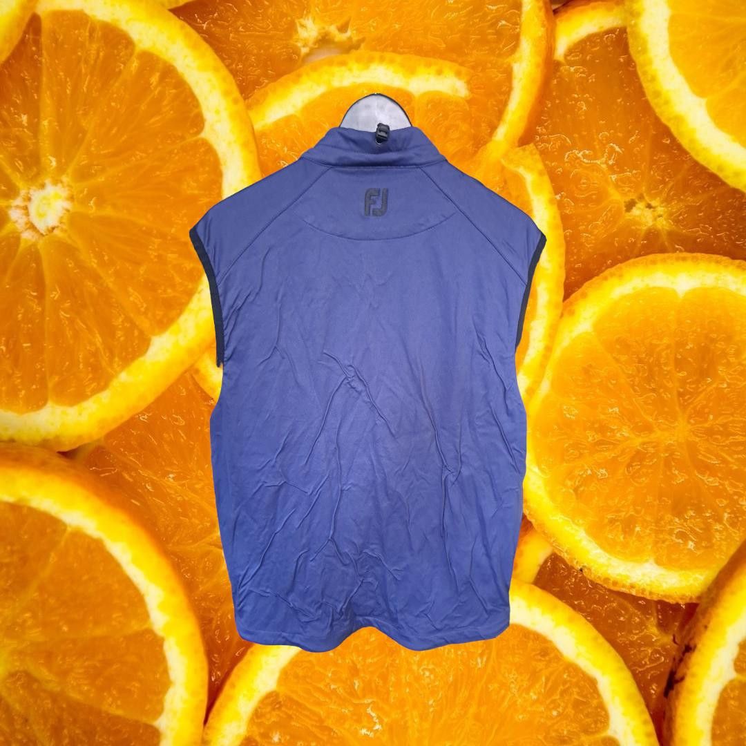 Footjoy FootJoy Dryjoys Blue Full Zipper Vest Size Medium Size US M / EU 48-50 / 2 - 4 Thumbnail
