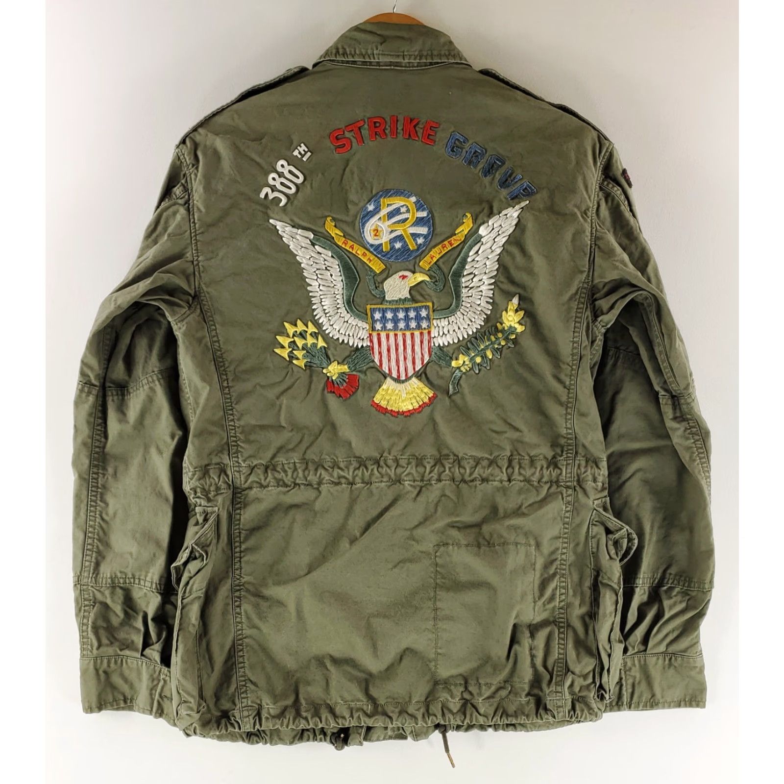 Polo Ralph Lauren Jacket Military Green S Mens Str group 388 Strike Group Style Cotton Outer Shell Jacket
