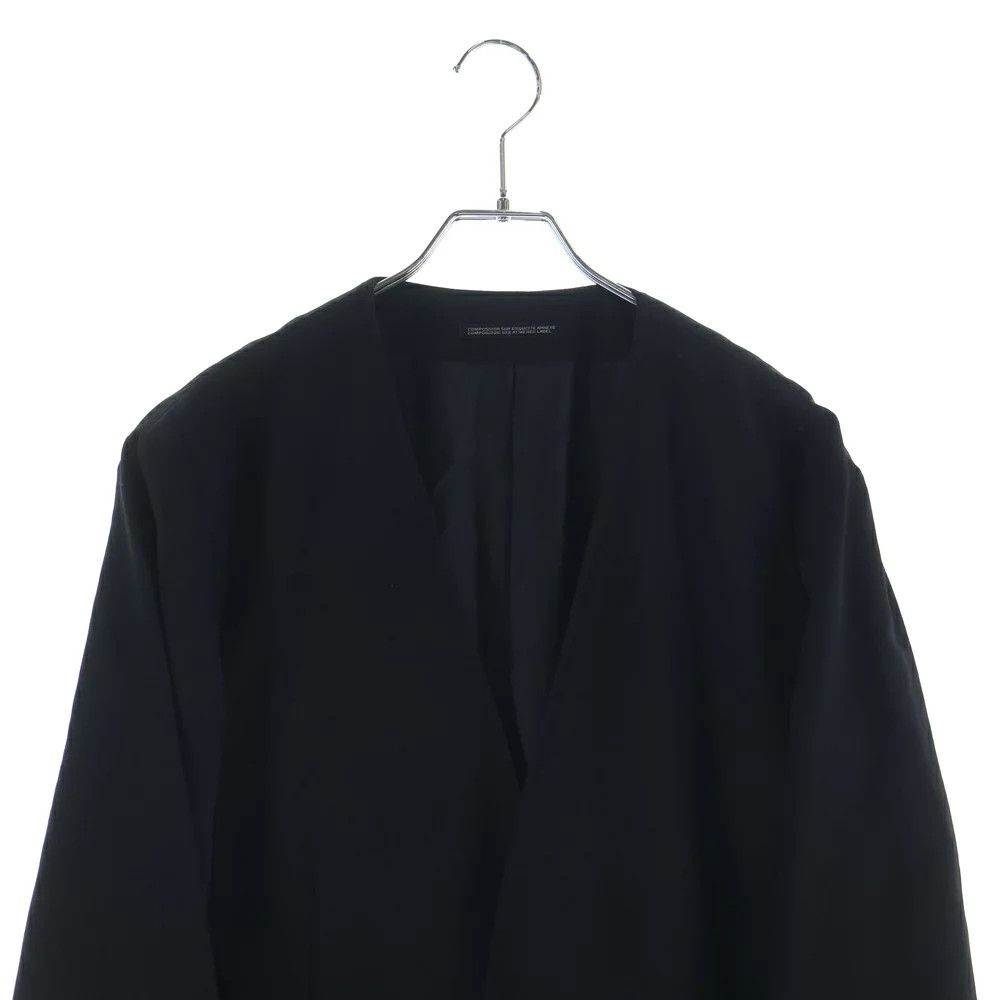 ジャケット・アウター Yohji Yamamoto POUR HOMME HV-J19-100 Yohji Yamamoto Yohji Yamamoto POUR HOMME18AW No Collar Jacket HV