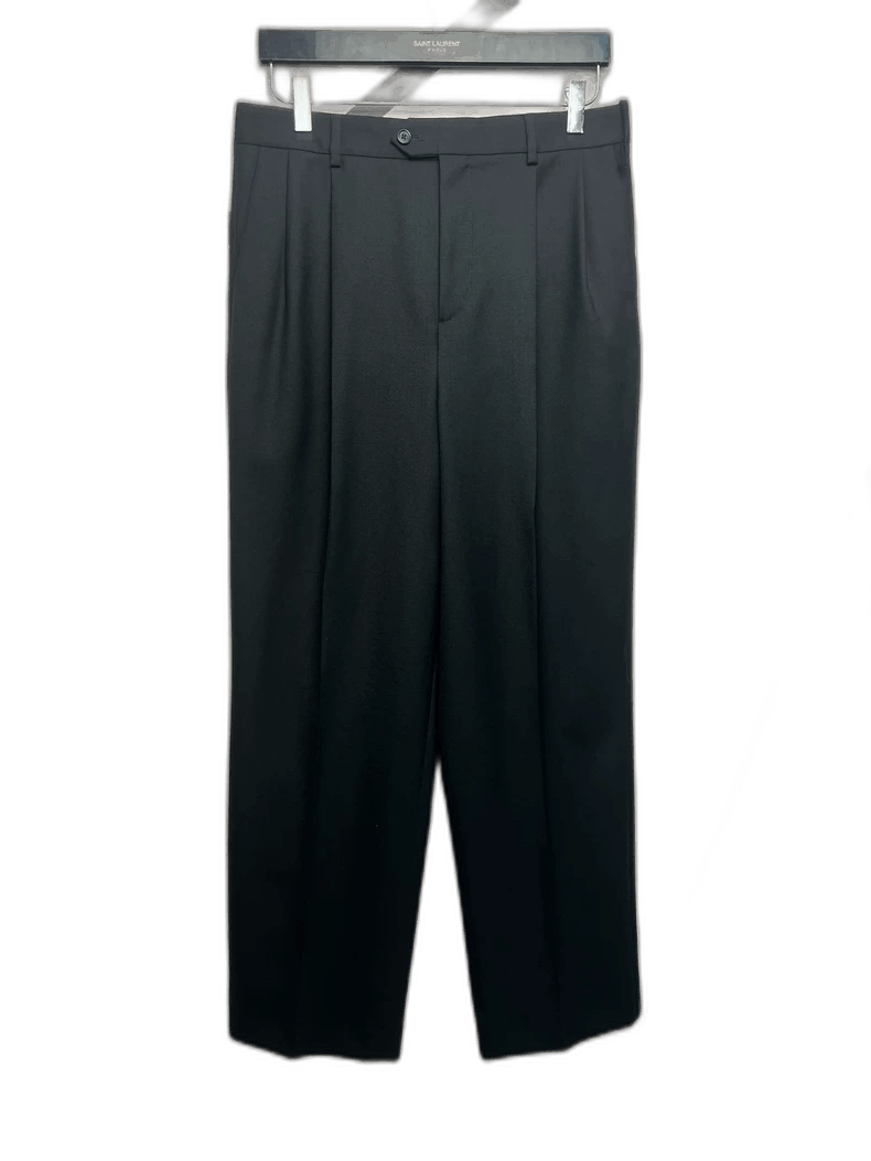 Celine Celine Wool Wide-Leg Trousers Size 48 Size US 44 / EU 60 - 1 Thumbnail