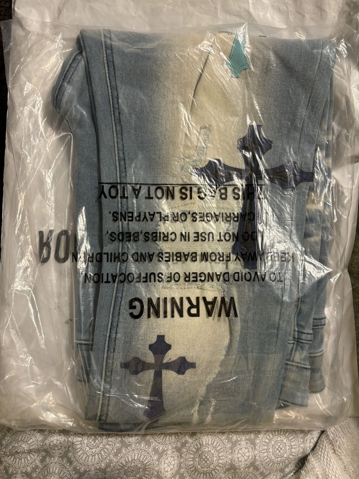 Rockstar Games BRAND NEW Rockstar Original Jeans w/ Blue Crosses SIZE 34 Size US 34 / EU 50 - 2 Thumbnail