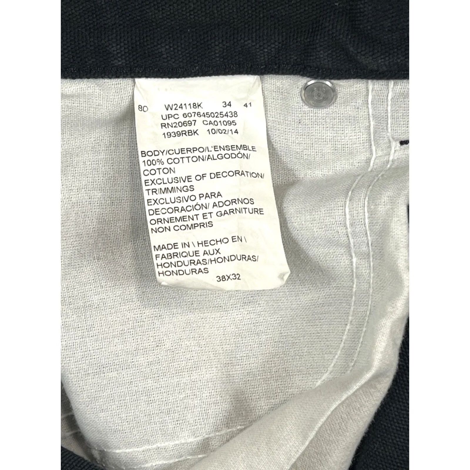 Dickies Dickies Men's Black Carpenter Straight Leg Workwear Pants 38x32 Size US 38 / EU 54 - 7 Thumbnail
