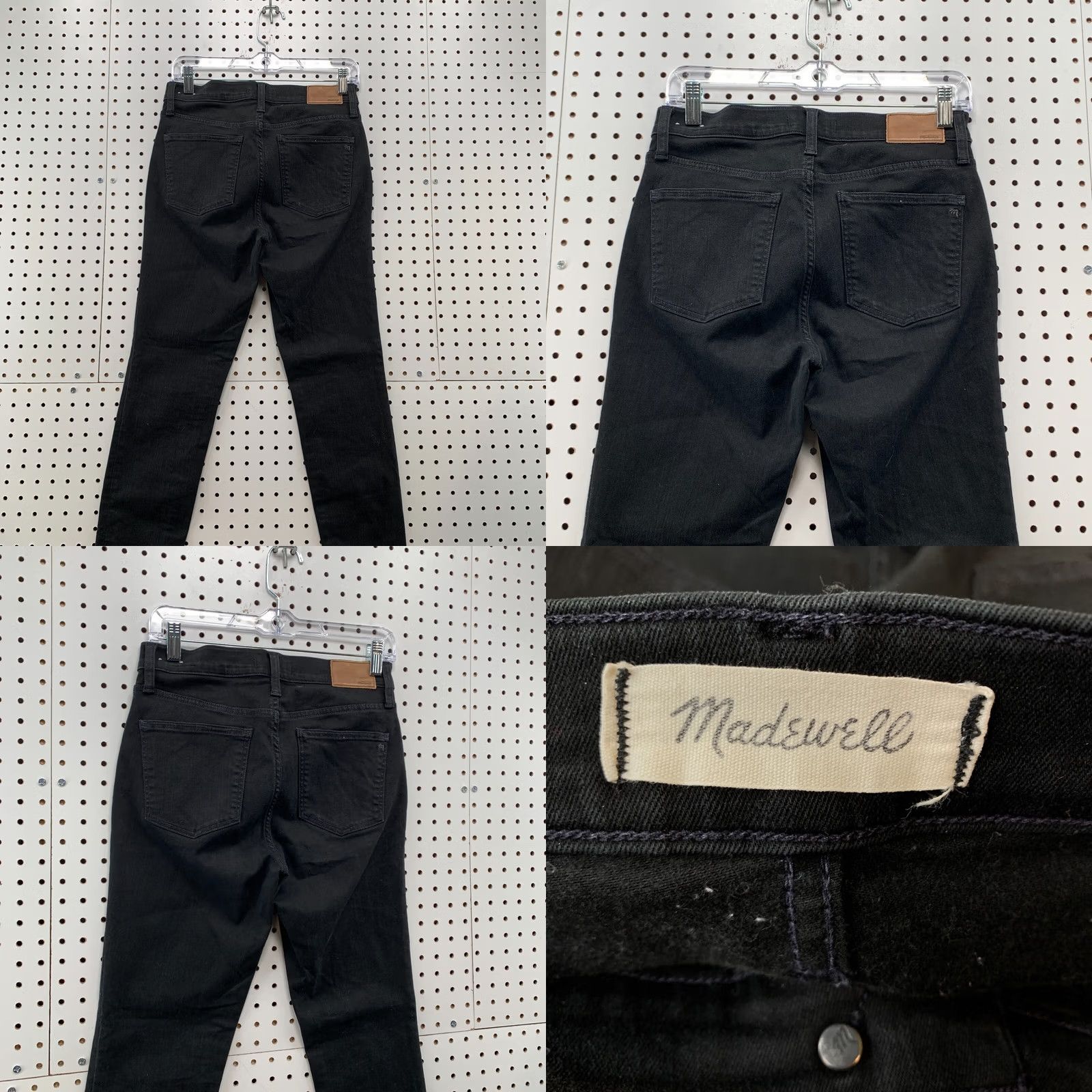 Madewell Madewell Black Denim Jeans Womens Size 28 High Rise Skinny Fit 29x28 Jeans Size 28" / US 6 / IT 42 - 9 Thumbnail