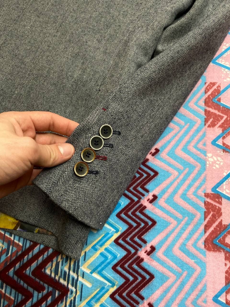 Vintage Vintage Blazer CAVANI gray Streetwear Y2K Size 46R - 19 Thumbnail