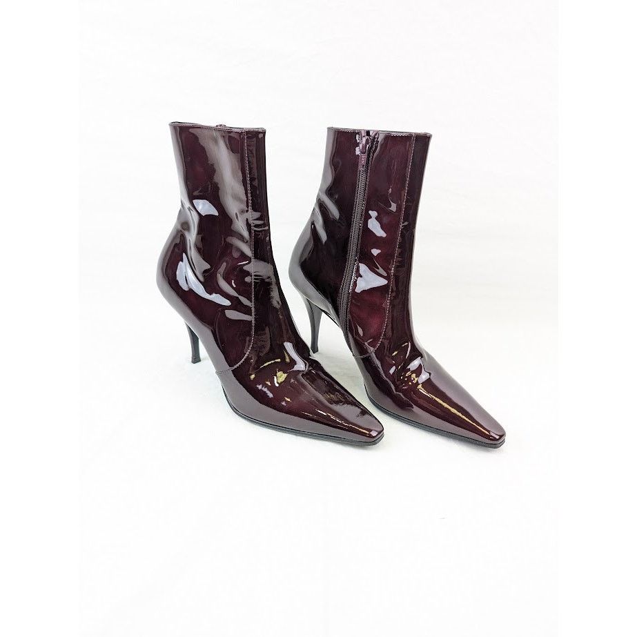 Saint Laurent Paris o1rshd1 Ziggy 90 Zipped Boots in Deep Bordeaux Size US 8 / EU 41 - 12 Thumbnail
