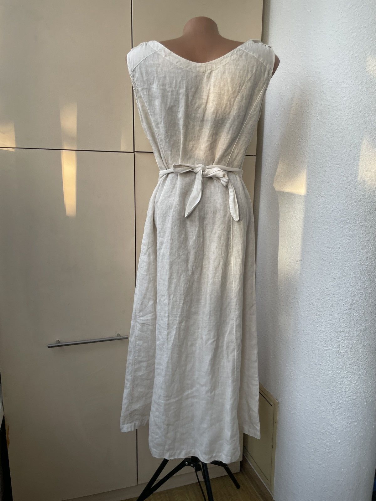 C.P. Company Vintage C.P. Company Linen Midi Belted dress size it 44 Size L / US 10 / IT 46 - 4 Thumbnail