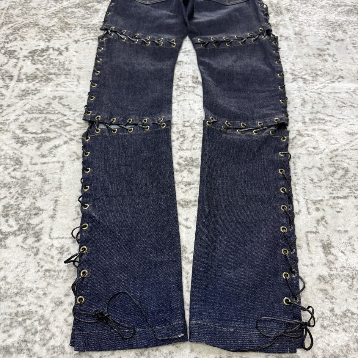 Hysteric Glamour Super Rare Hysteric Glamour Lace-up Bondage Denim Pants Size 27" / US 4 / IT 40 - 11 Thumbnail