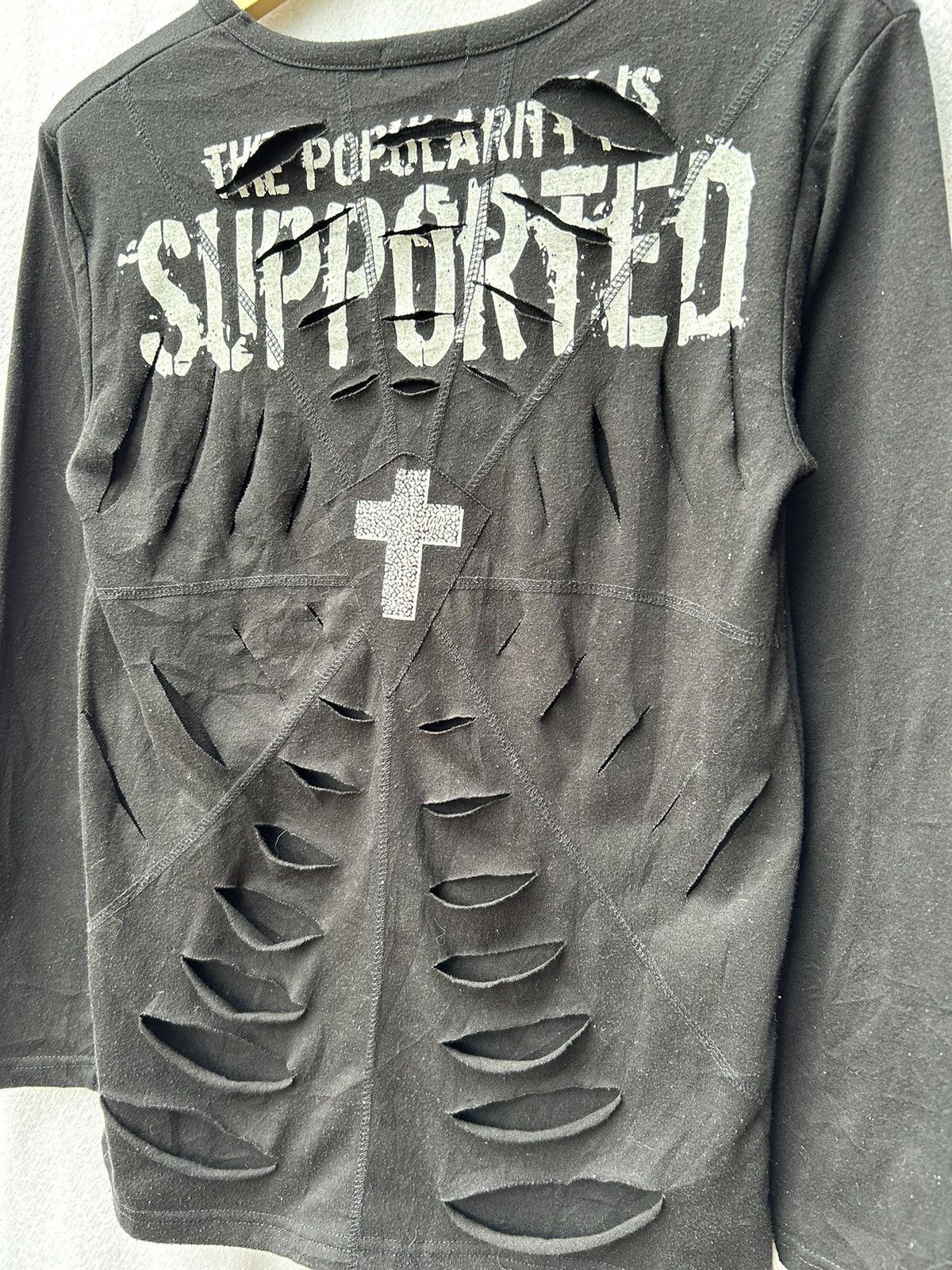 If Six Was Nine × Japanese Brand × Le Grande Bleu (L.G.B.) Distressed japanese style crosses longsleeve Size US S / EU 44-46 / 1 - 5 Thumbnail