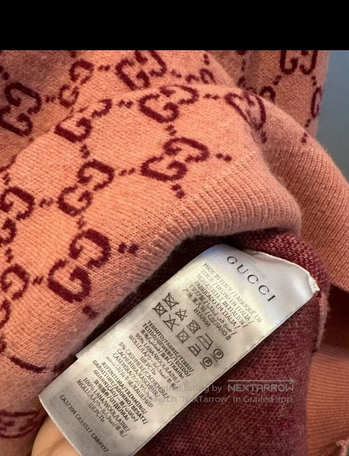 Gucci Gucci Logo Knit Cashmere Sweater S. Size US S / EU 44-46 / 1 - 4 Thumbnail