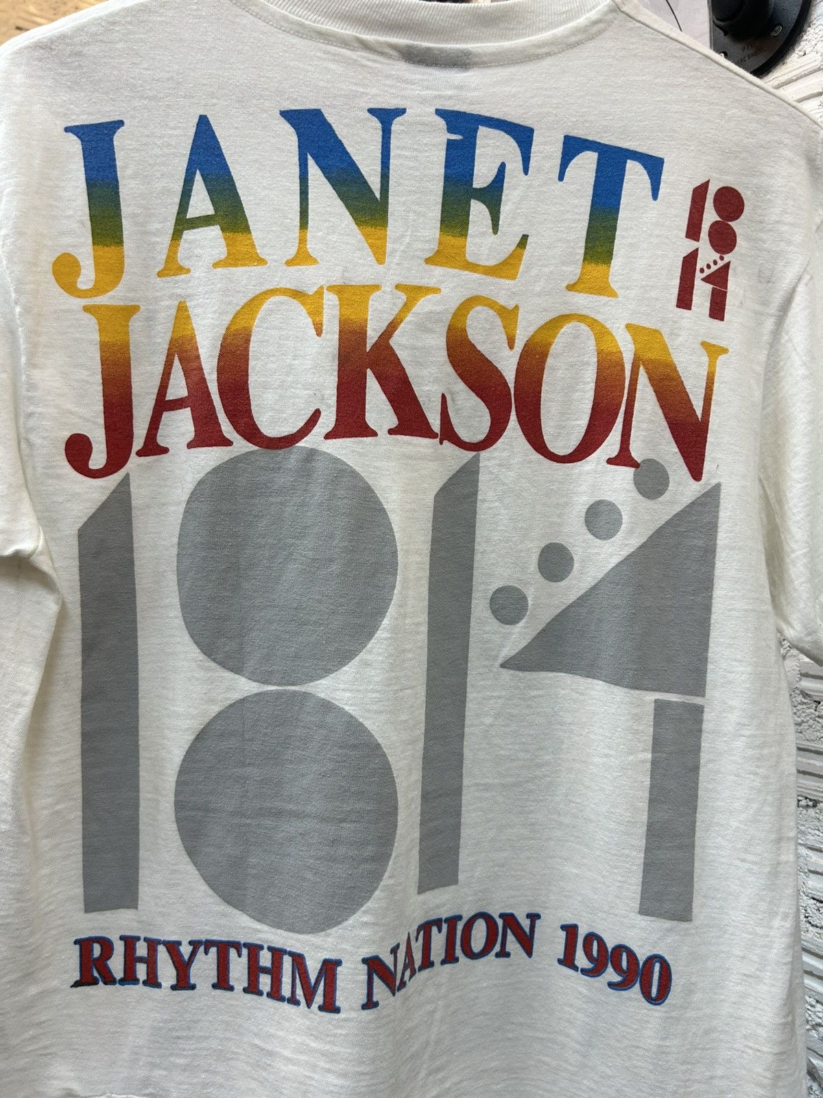 Band Tees Janet Jackson Vintage T Shirt 90’ Size US L / EU 52-54 / 3 - 6 Thumbnail