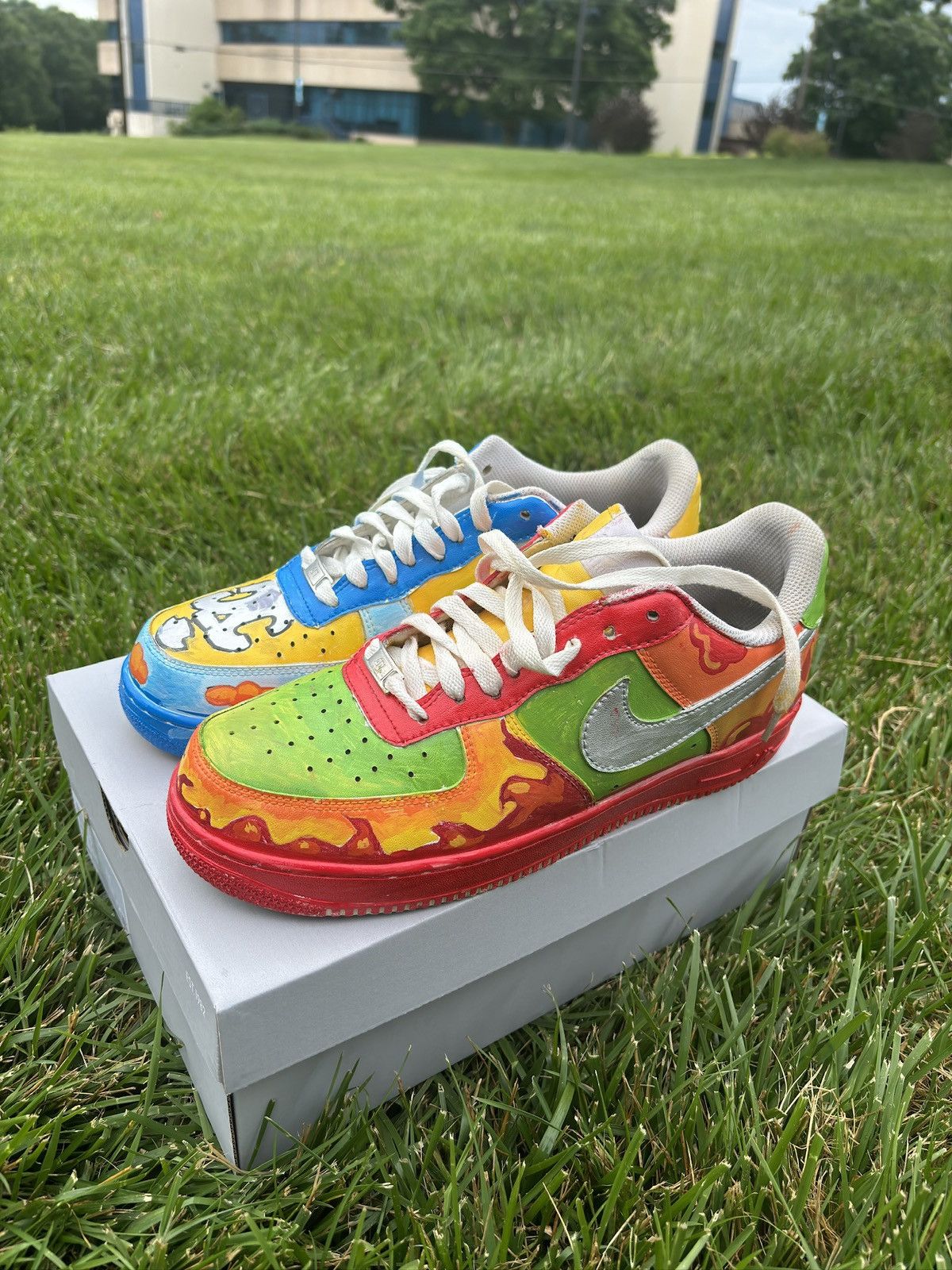 Nike Custom Painted Nike AF1 Size US 10 / EU 43 - 12 Thumbnail