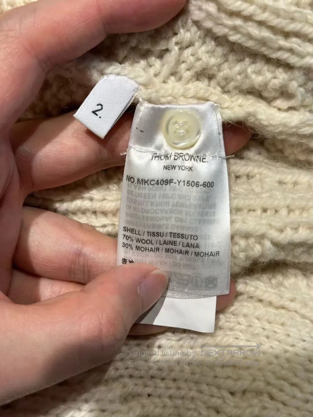Thom Browne thom browne color-blocked wool cardigan. Size US S / EU 44-46 / 1 - 4 Thumbnail